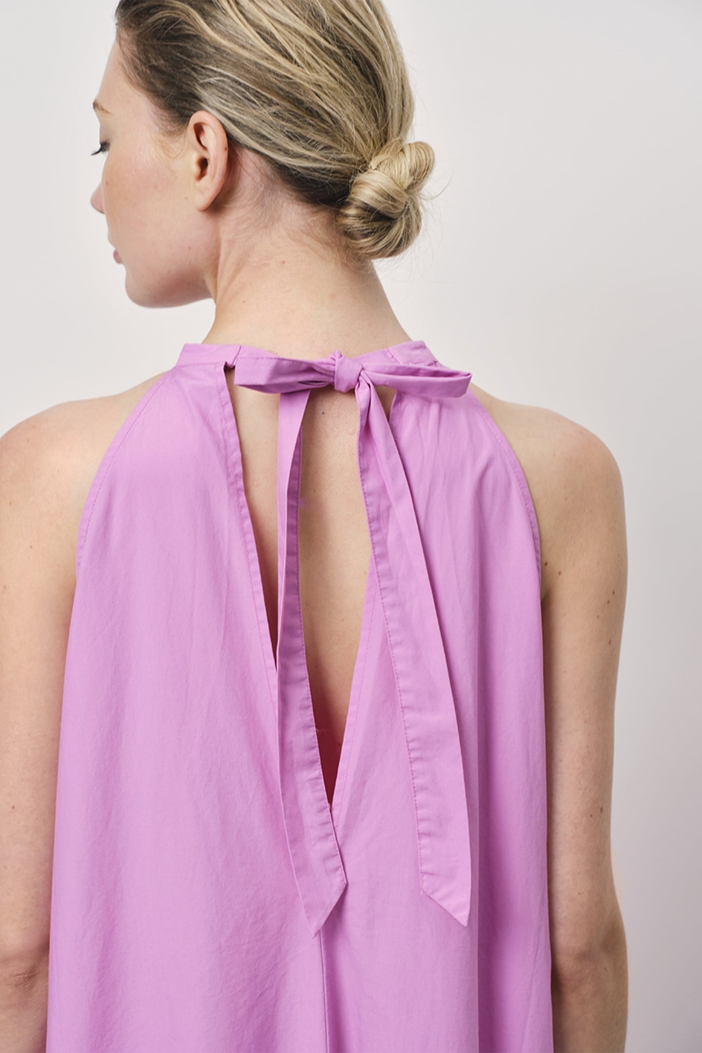 ISADORA MAXI HALTER DRESS HYPER BLUSH 2