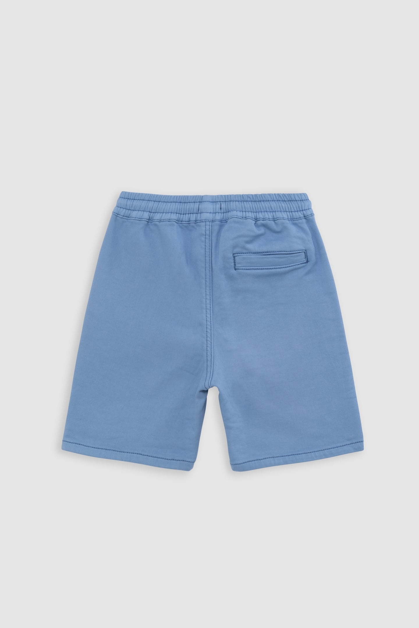 LOOSE BLUE KNITTED BERMUDA SHORTS 2