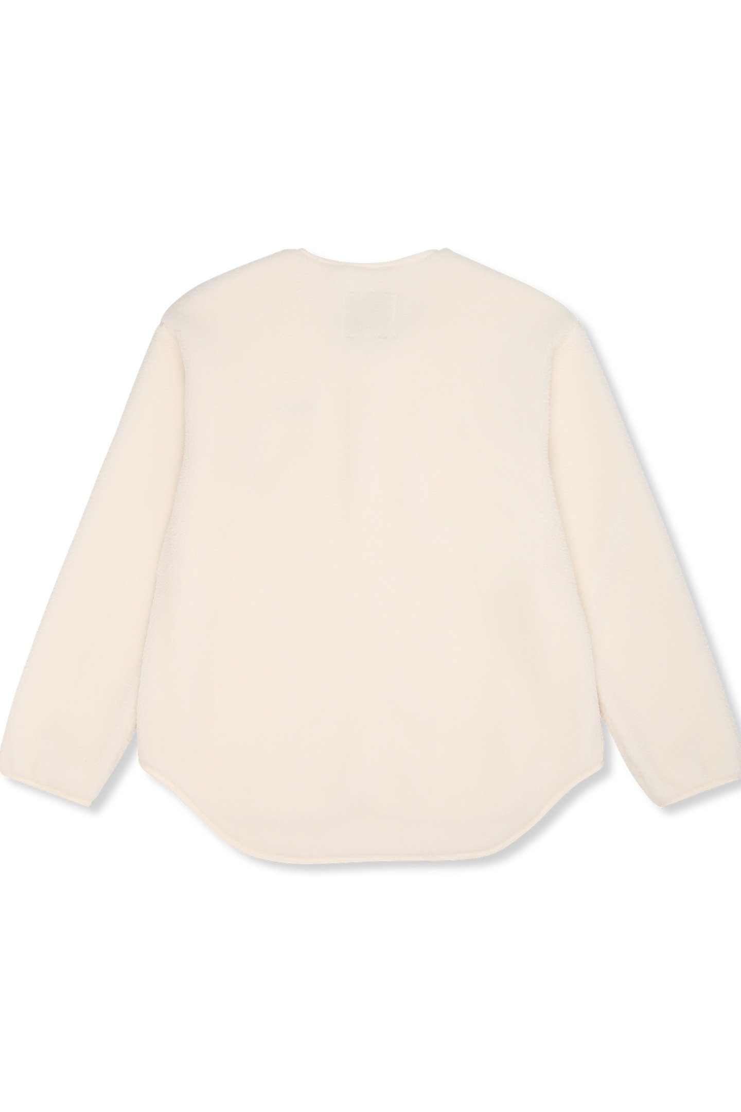 CASSIANO RELAXED TEDDY FLEECE JACKET EGRET 4