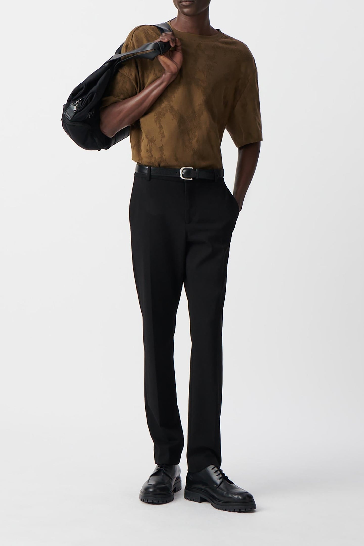 BRONZE CAMOUFLAGE JACQUARD T-SHIRT 3