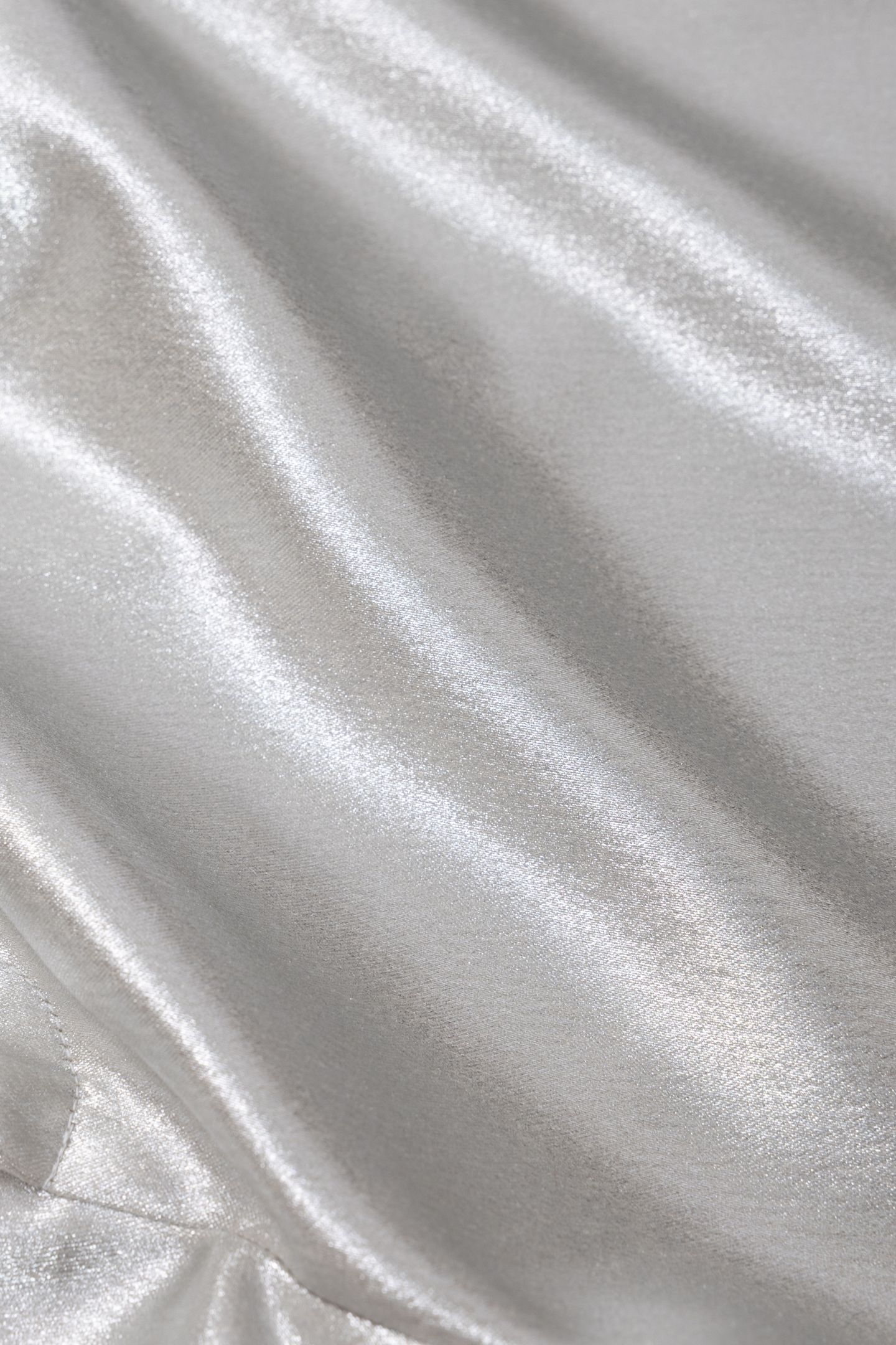 COATED SILVER FLARE SUIT PANTS 7