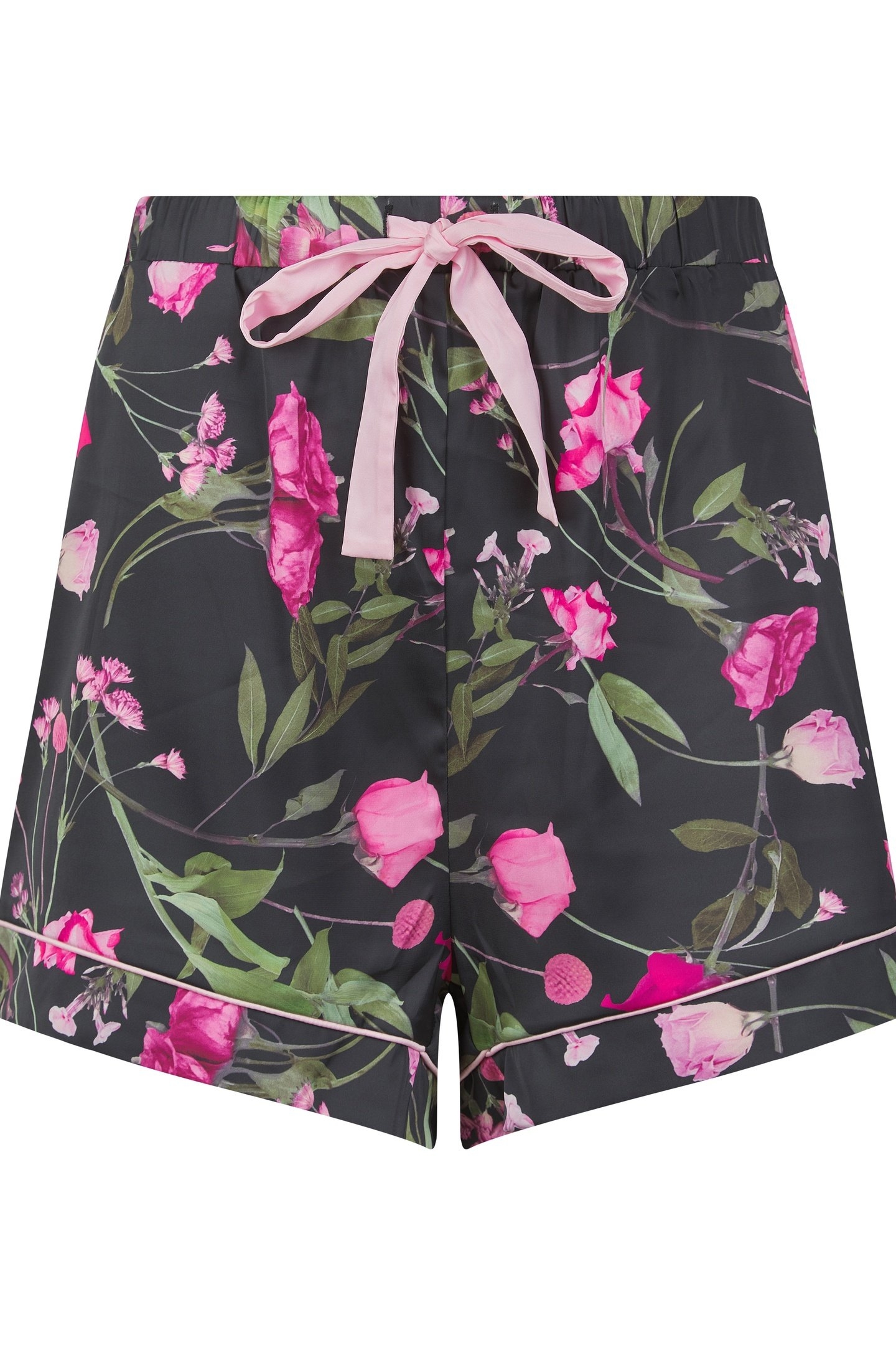 PENNY SHORT SATIN PJ BLACK DIGITAL PRINT 3