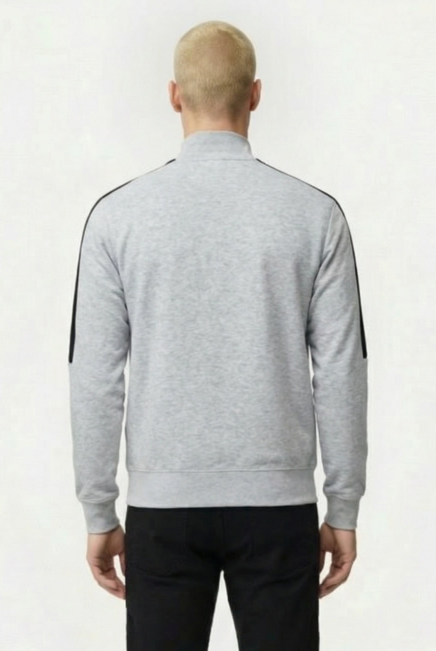 MAN TRACKTOP LIGHT GREY MELANGE 2