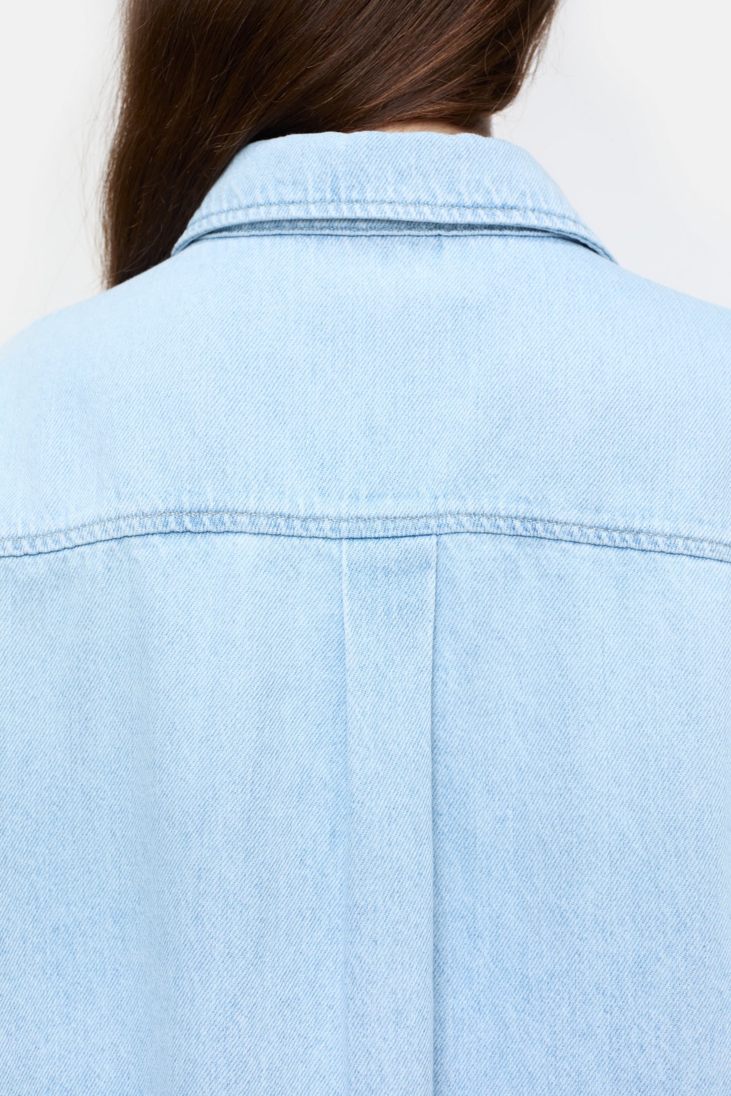 OVERSIZED SHIRT DRESS DRESSES LIGHT BLUE 4