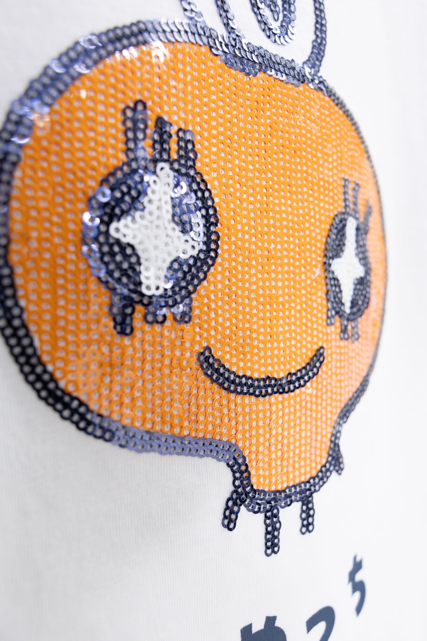 WHITE ORGANIC T-SHIRT WITH SEQUINS TAMAGOTCHI X IKKS 5