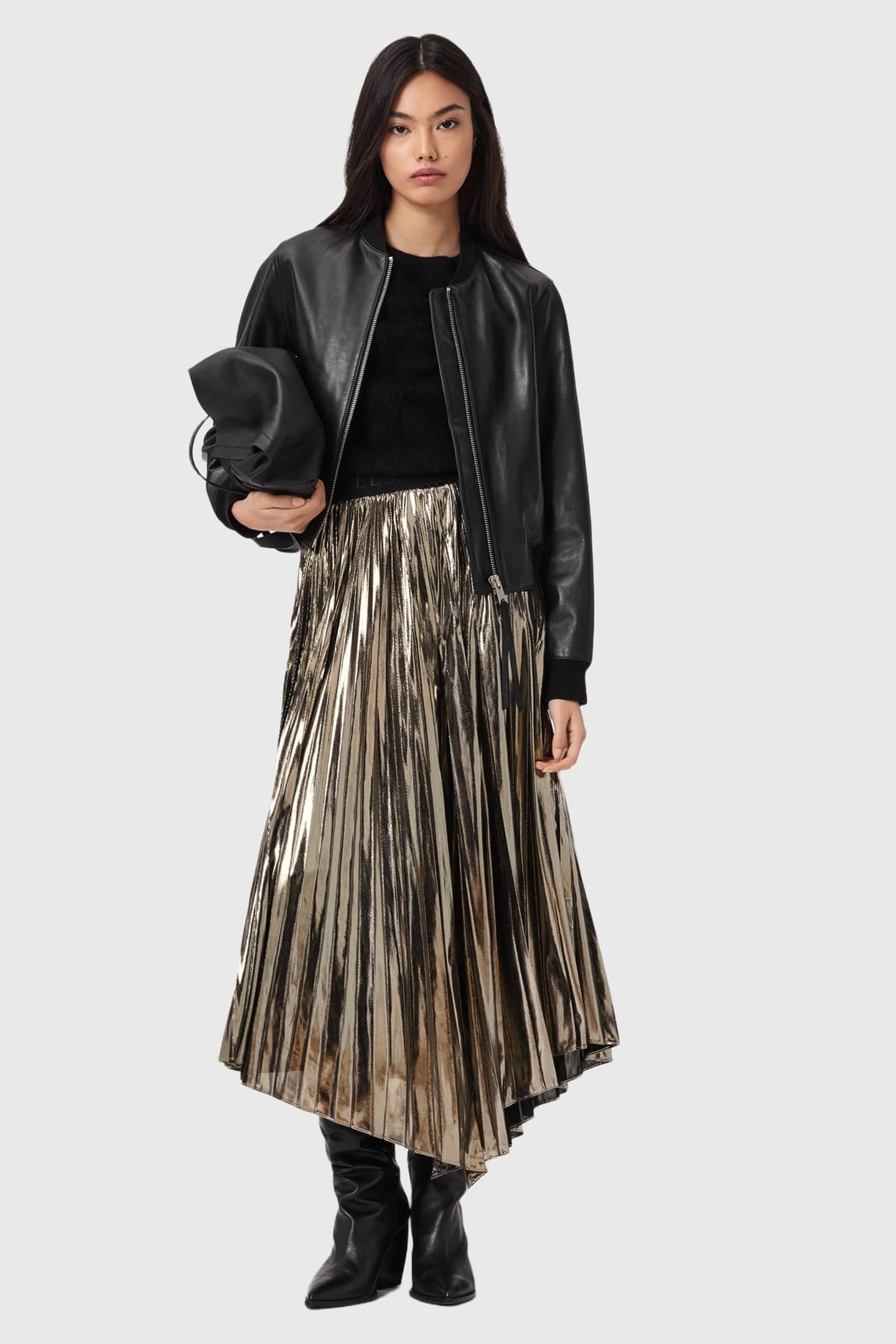 JAX SKIRT METALLIC GOLD 3