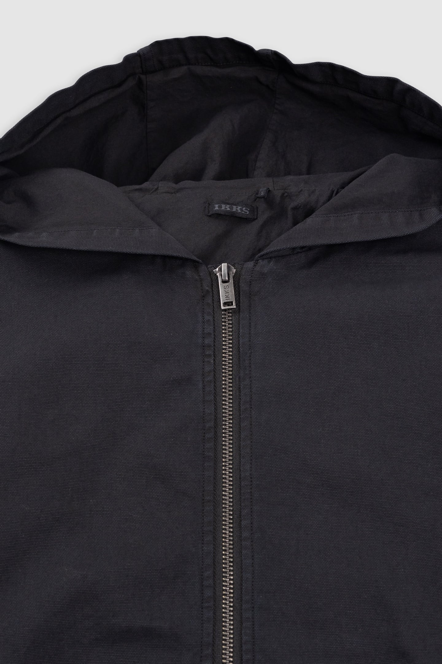 BLACK HOODED JACKET 2