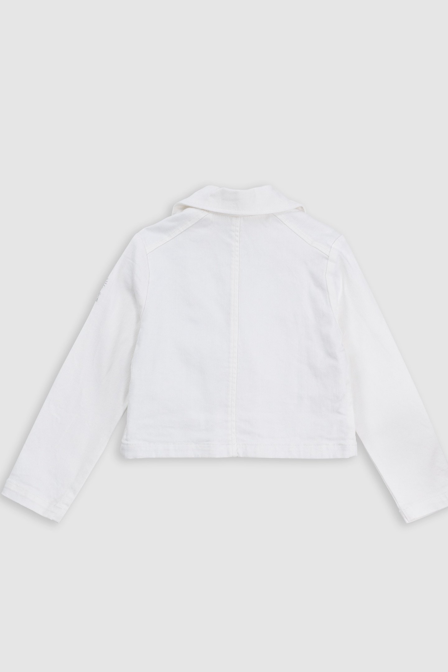 ECRU DENIM BIKER JACKET 2