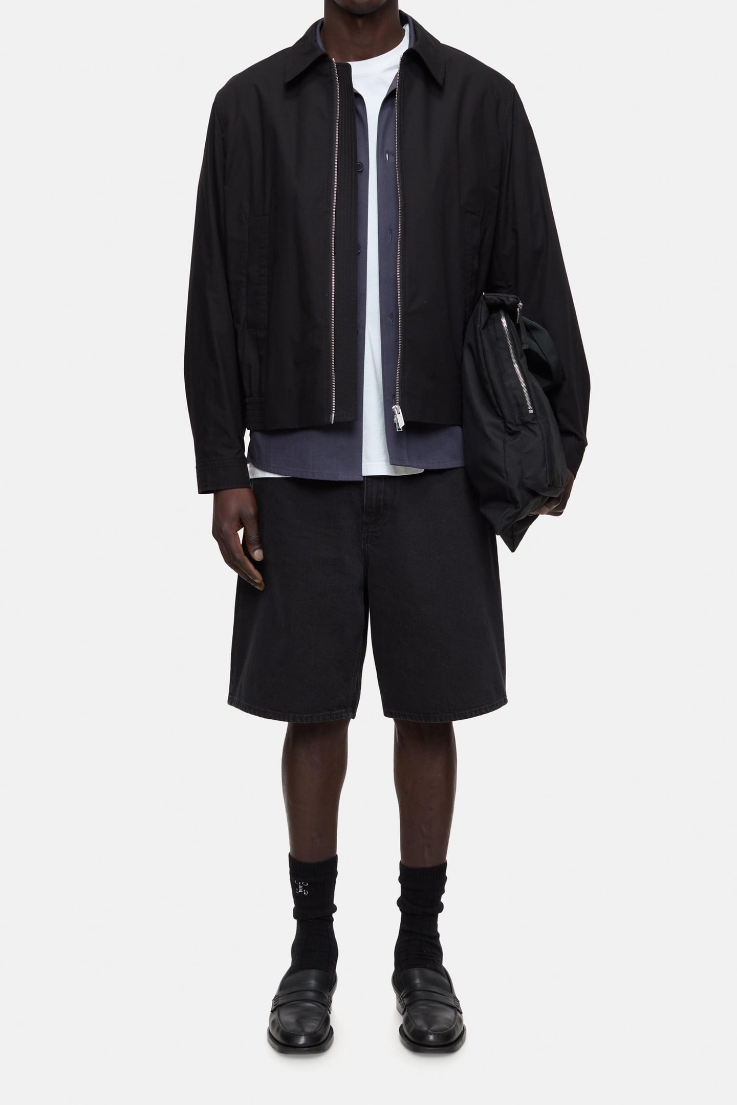 SHORT BLOUSON BLACK 1