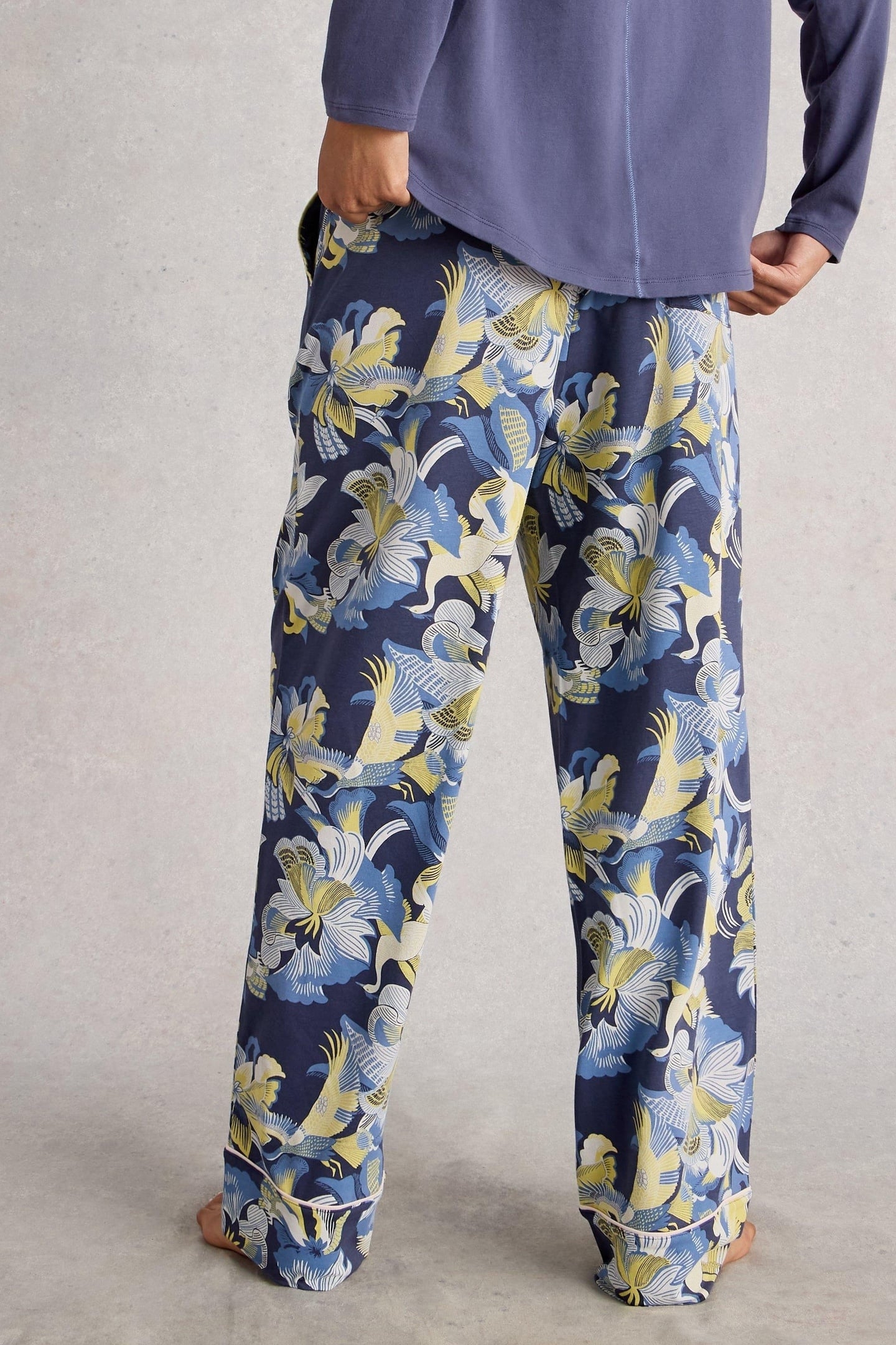 NINA JERSEY PJ BOTTOM PURPLE PRINT 3