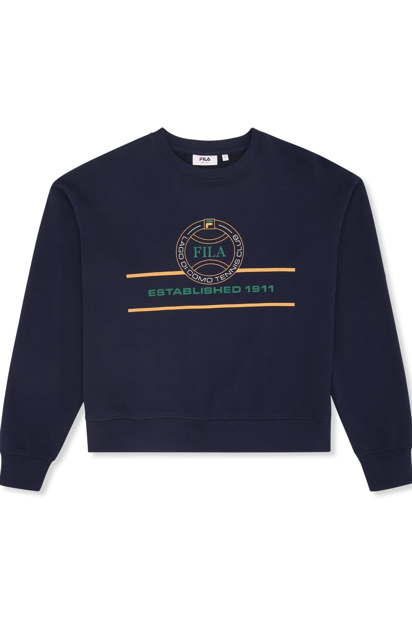 PARELLA RELAXED GRAPHIC CREWNECK SWEATSHIRT BLACK IRIS 5