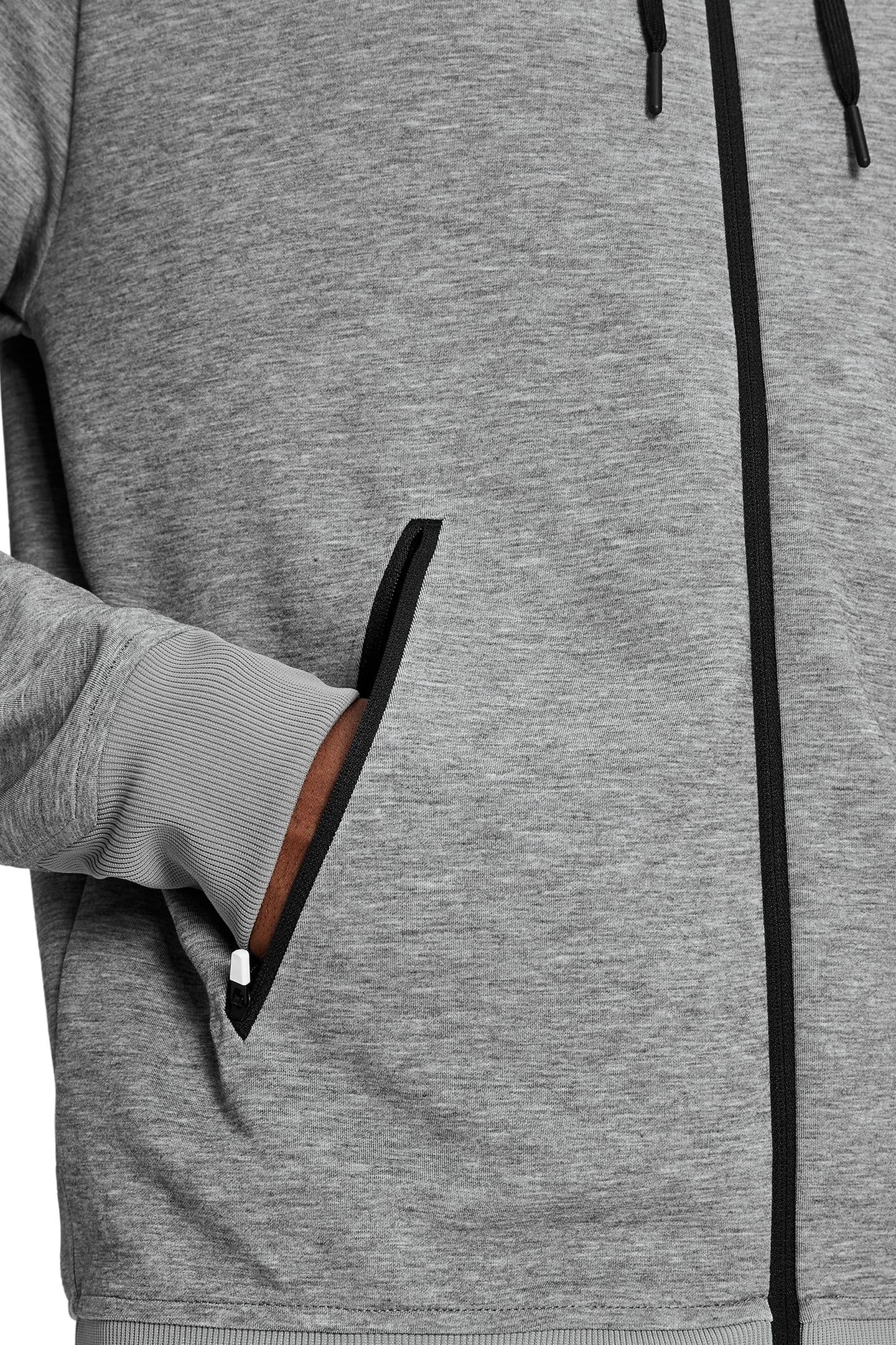 ZIPPED HOODIE 2 M GREY 4