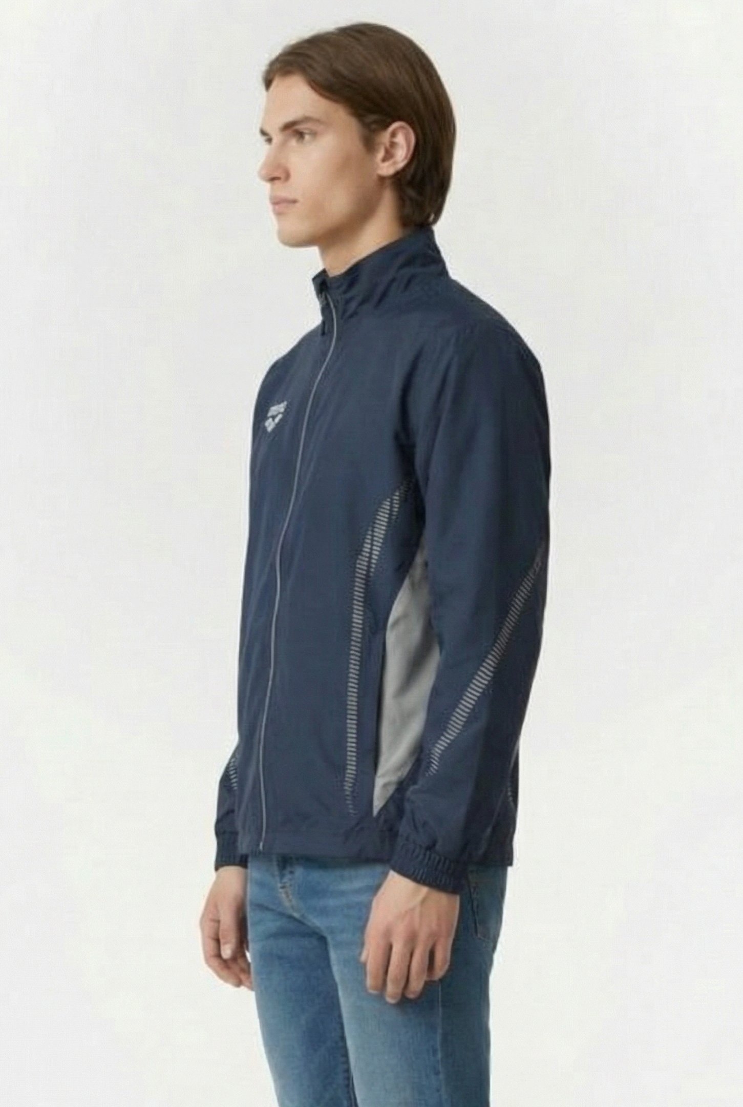 UNISEX TL WARM UP JACKET NAVY GREY 6