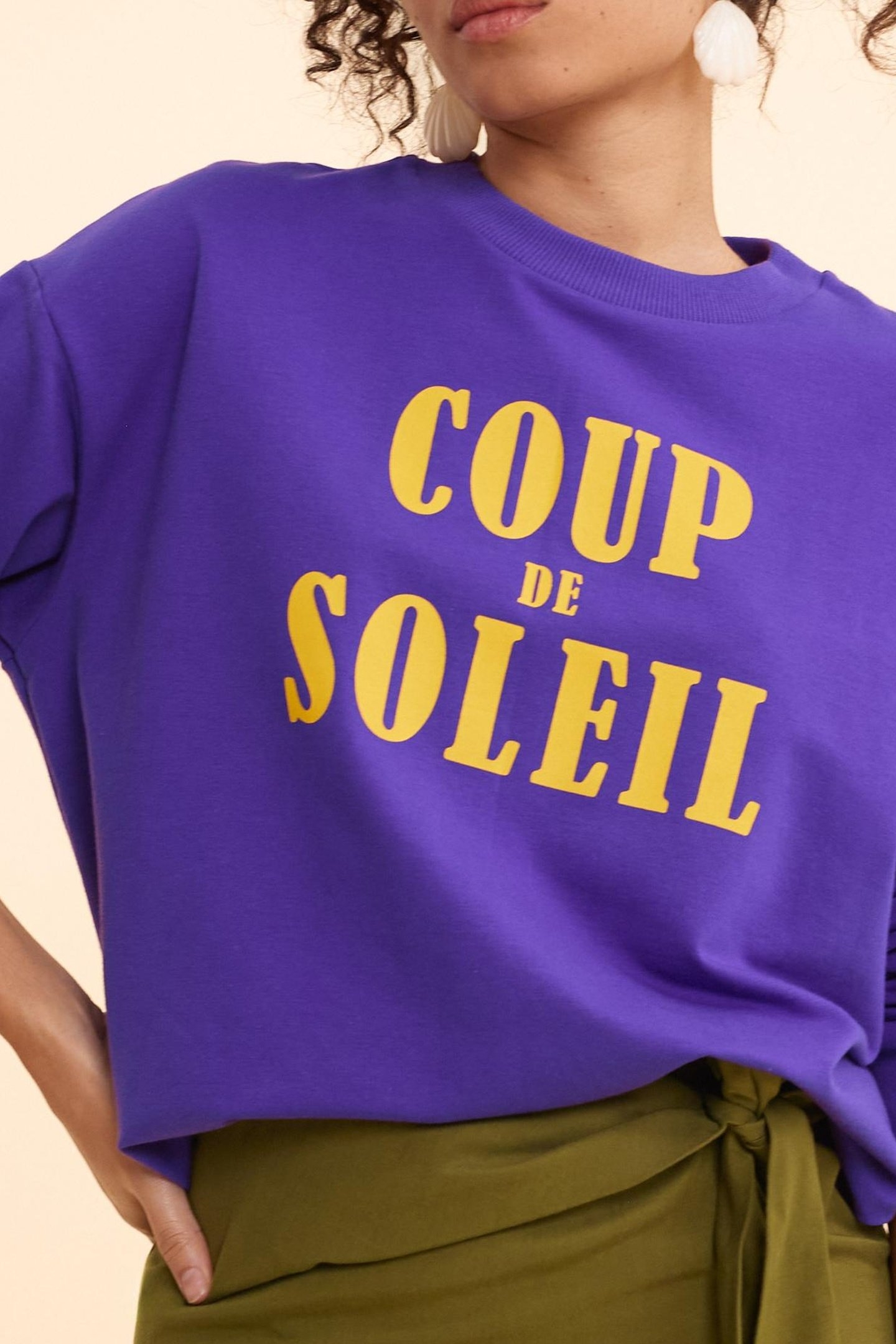 PURPLE MESSAGE SWEATSHIRT INK 8