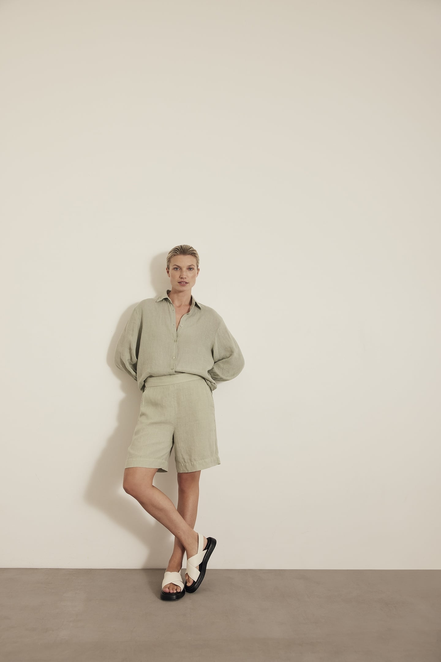 KARMEN SHORTS GREEN TEA 2