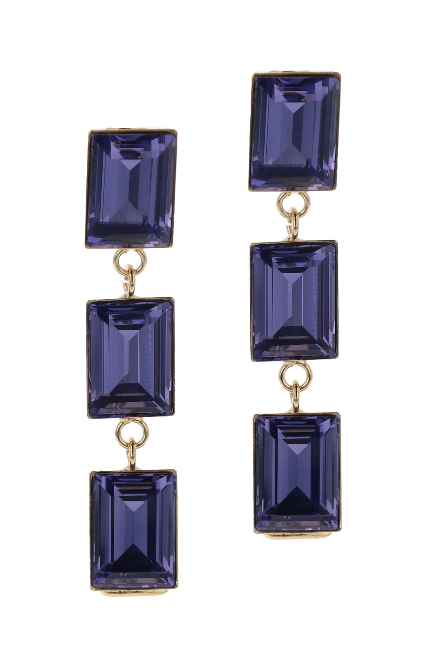 TRIPLE MYSTIC PURPLE EARRINGS 1