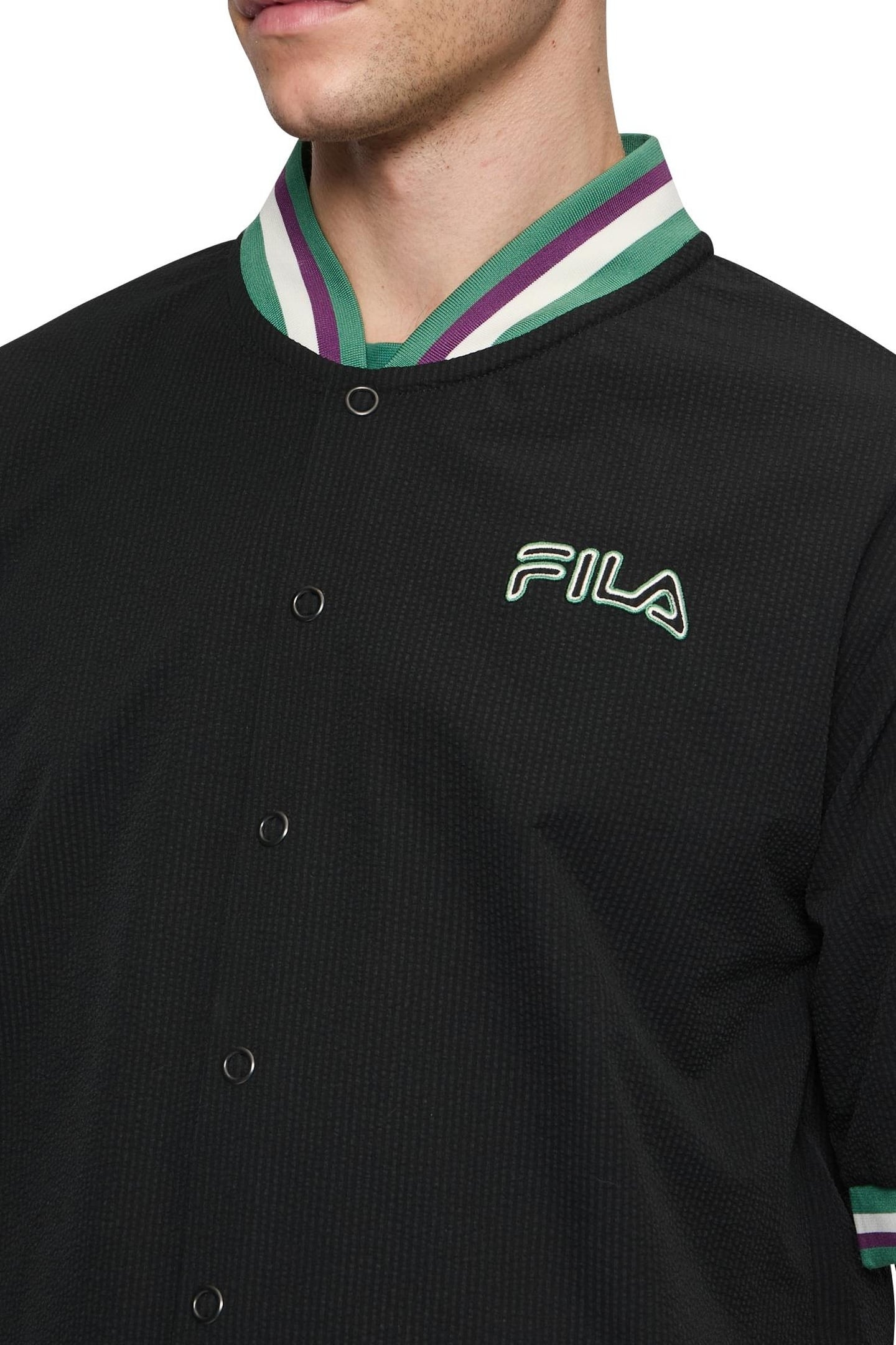 LUZAT LOOSE BASEBALL SHIRT BLACK 1