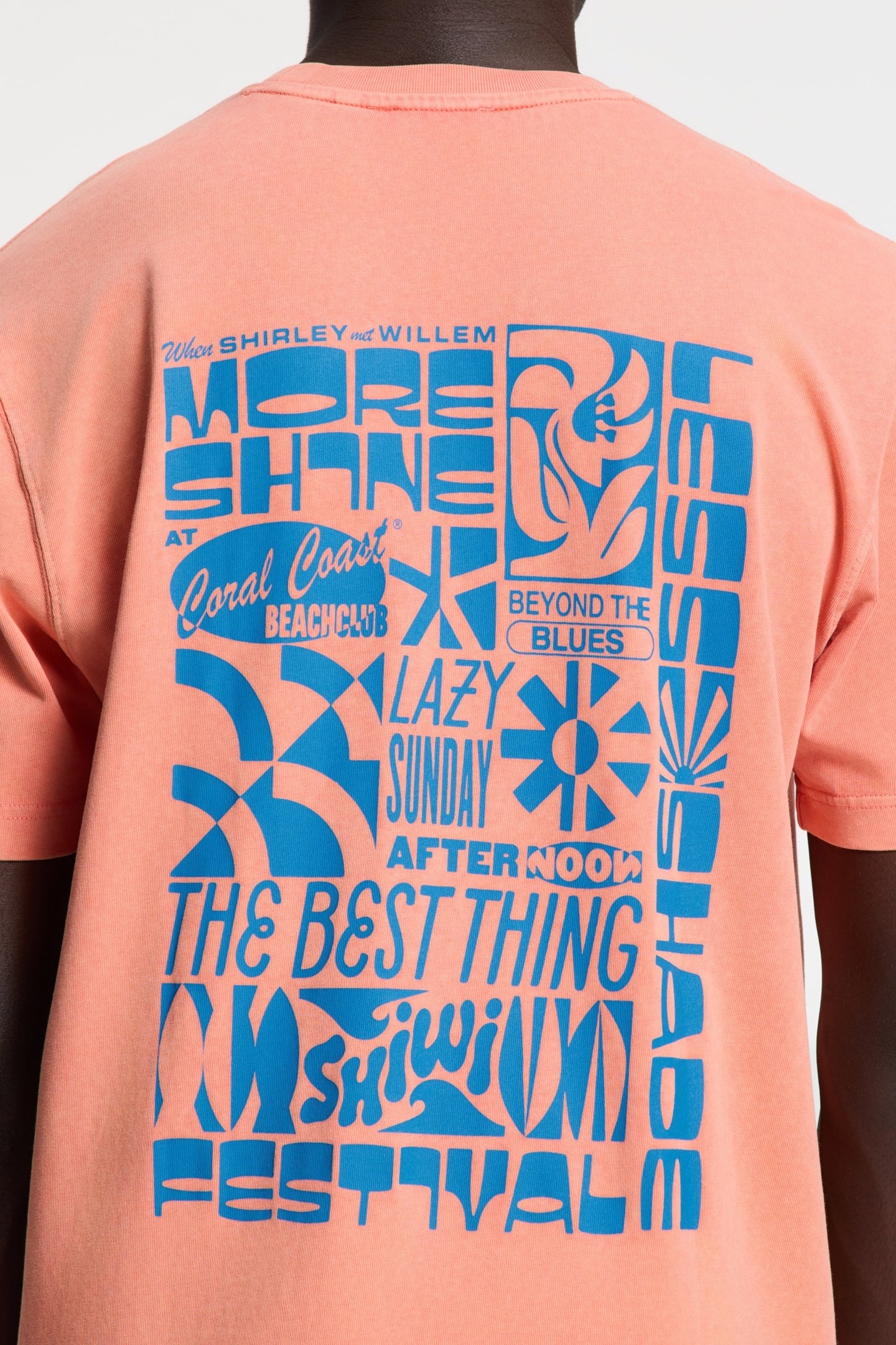 FINN RELAXED T-SHIRT PARADISE BLOCK ORANGE CORAL 5