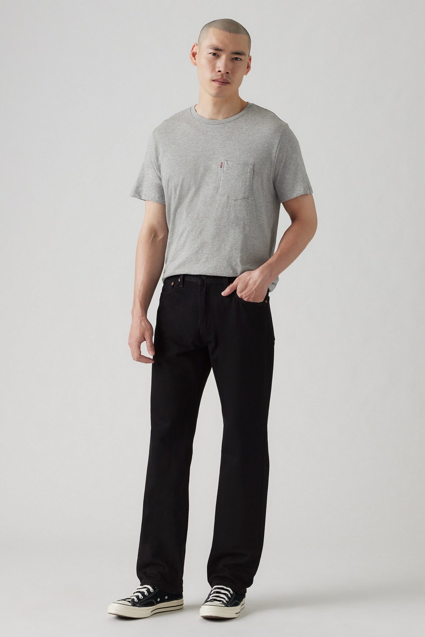 555 RELAXED STRAIGHT DEEP THOUGHTS RINSE 1