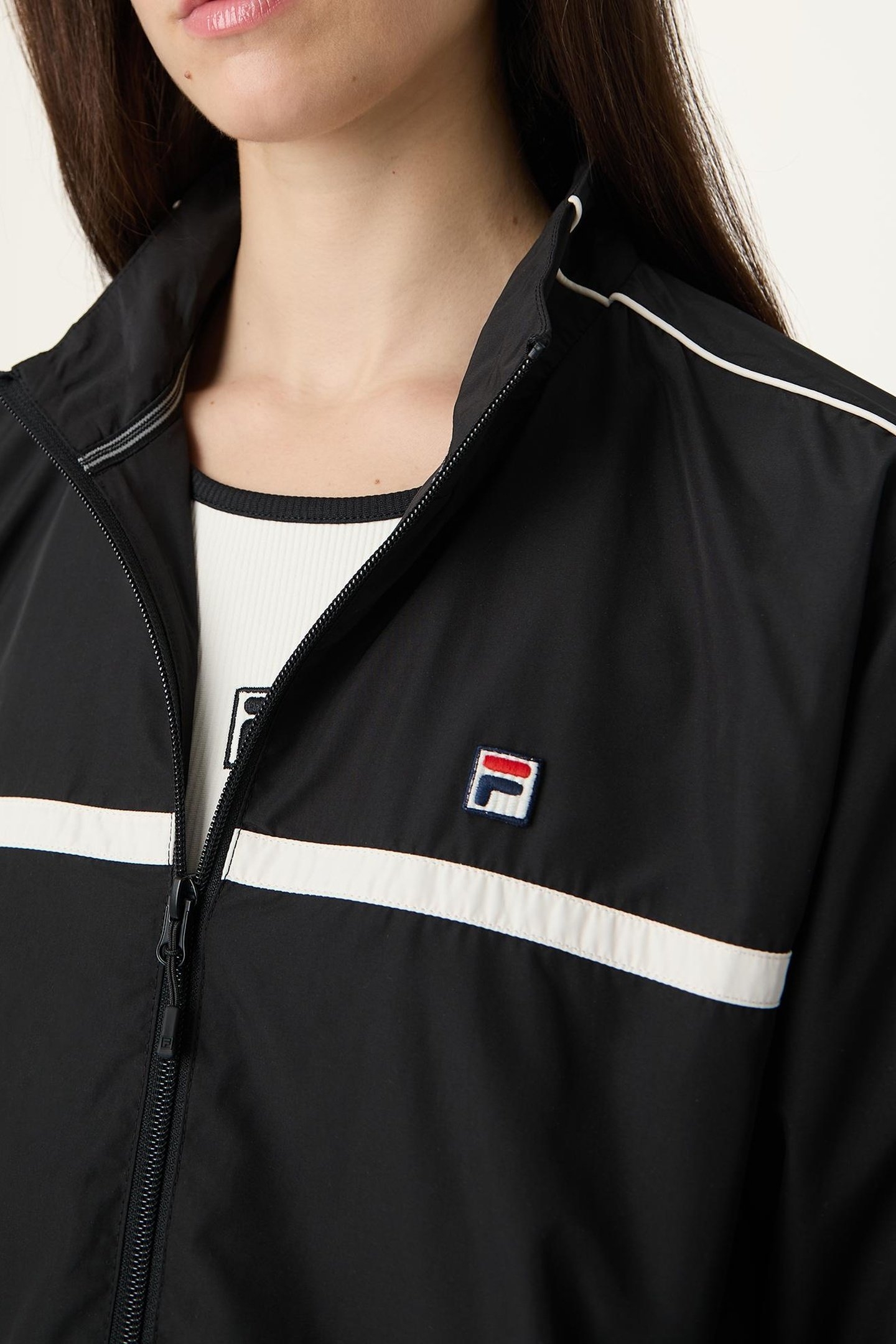 SAN SIRO OVERSIZED WOVEN TRACK JACKET BLACK 6