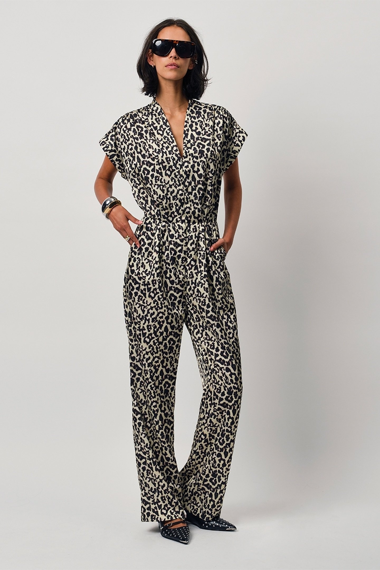 OYANA LEOPARD PRINTED JUMPSUIT MULTICOLOUR 1