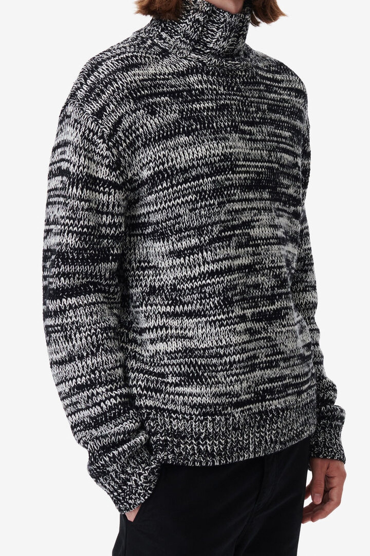 ELLIANO PULLOVER BLACK/WHITE 1