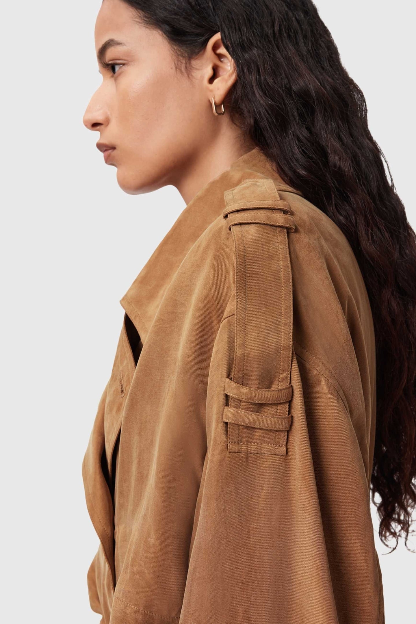 LINNIE TRENCH CARAMEL CAFE BROWN 7