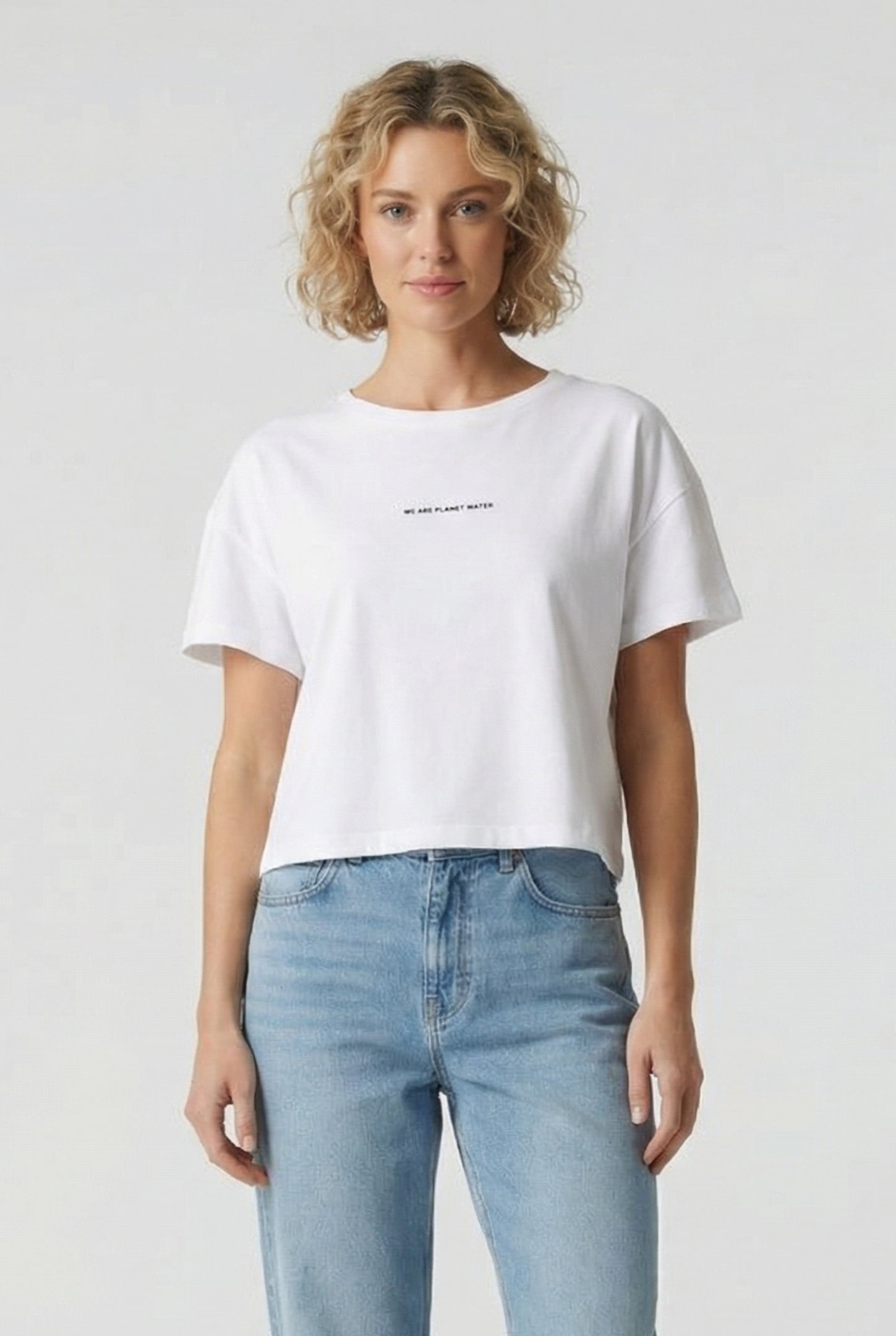 WOMEN'S ARENA CROP TEE PRINTED WHITE 1