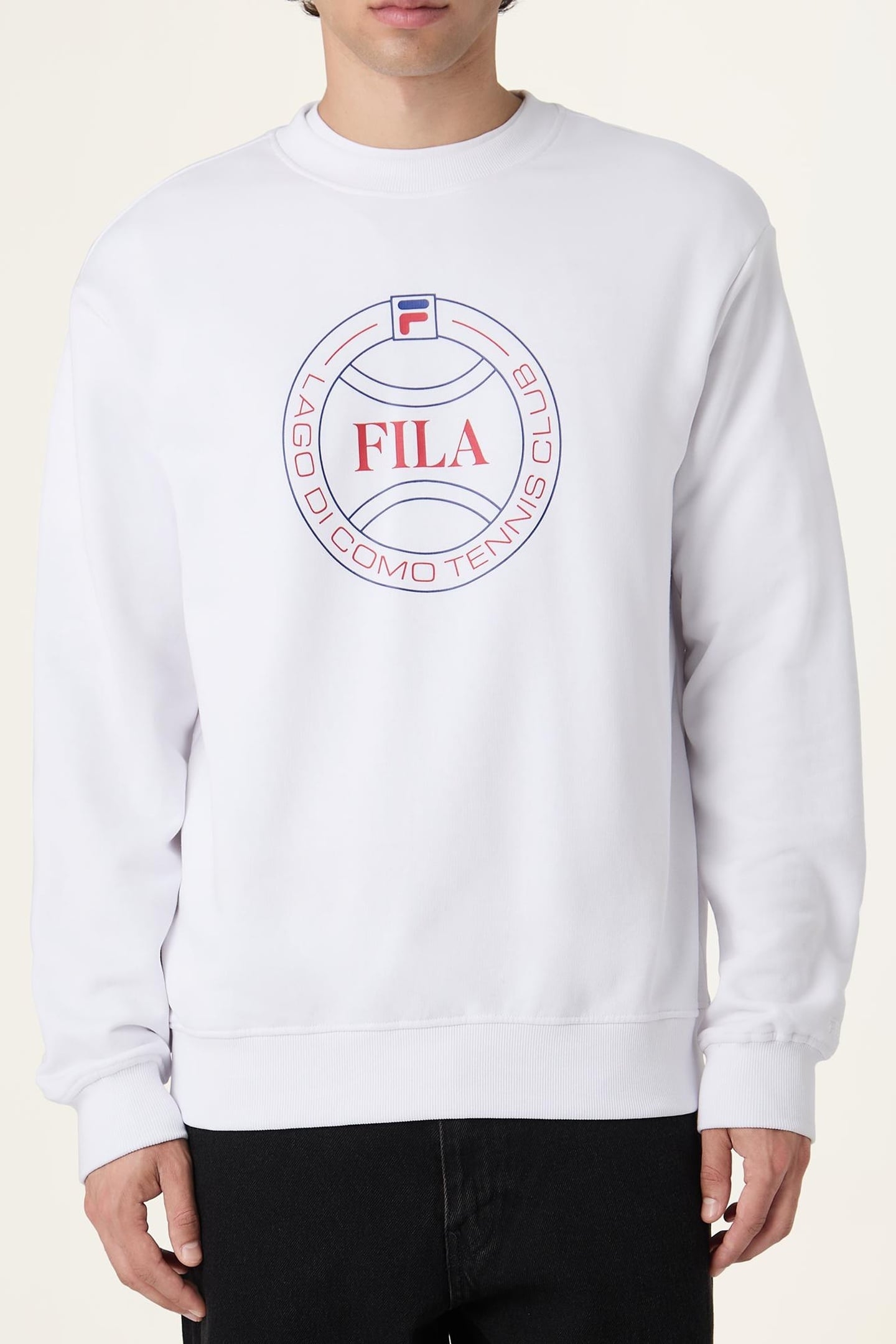 PARELLA RELAXED GRAPHIC SWEATSHIRT BRIGHT WHITE 1