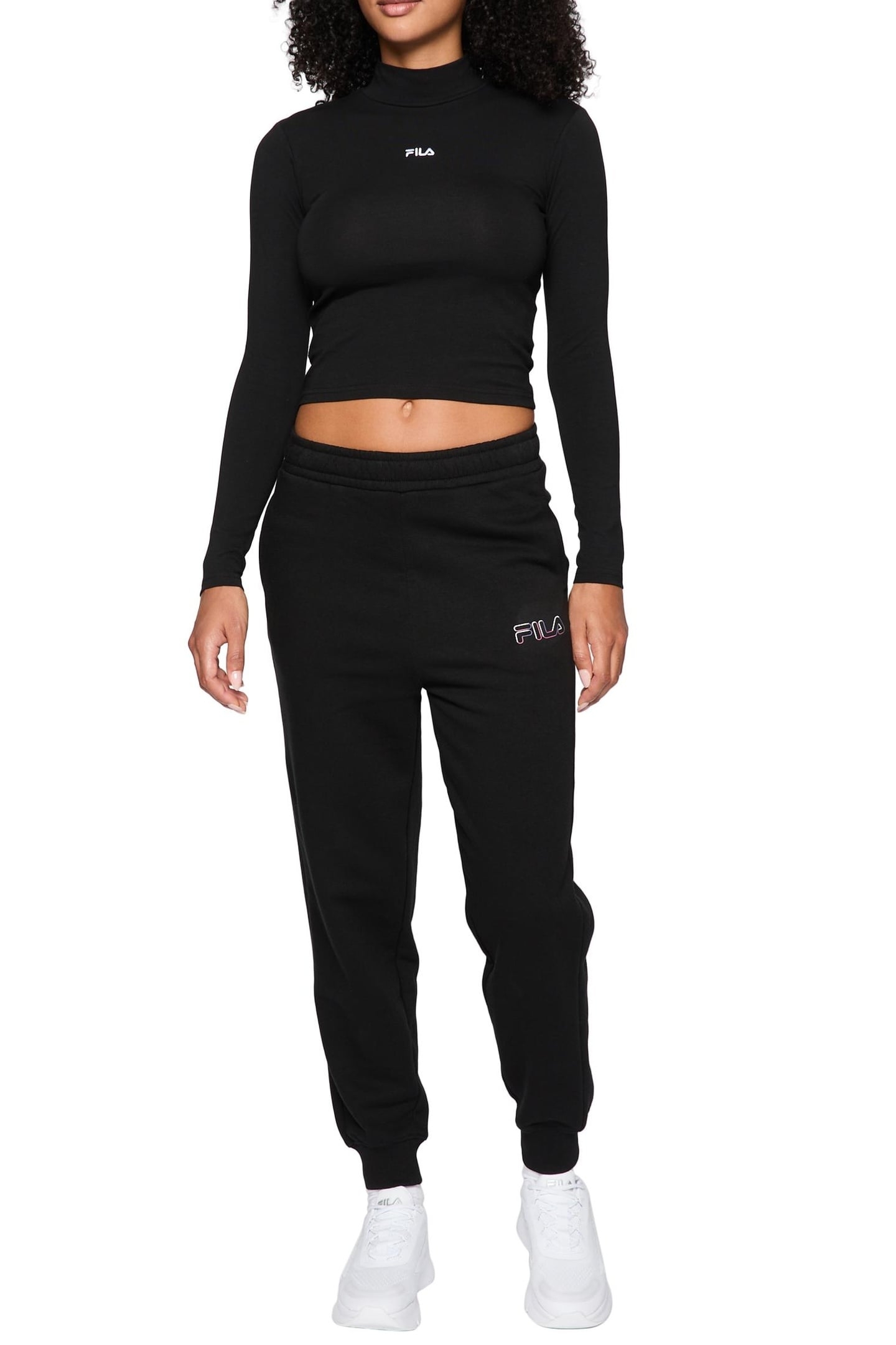 LINNUSE CROPPED TURTLE NECK BLACK 2
