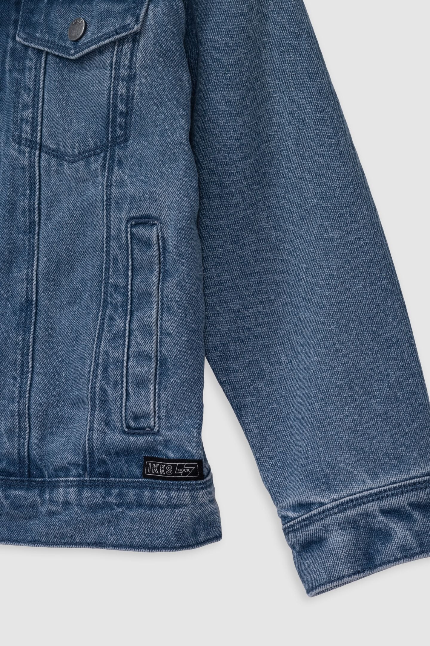 BLUE DENIM JACKET WITH REMOVABLE HOOD 4