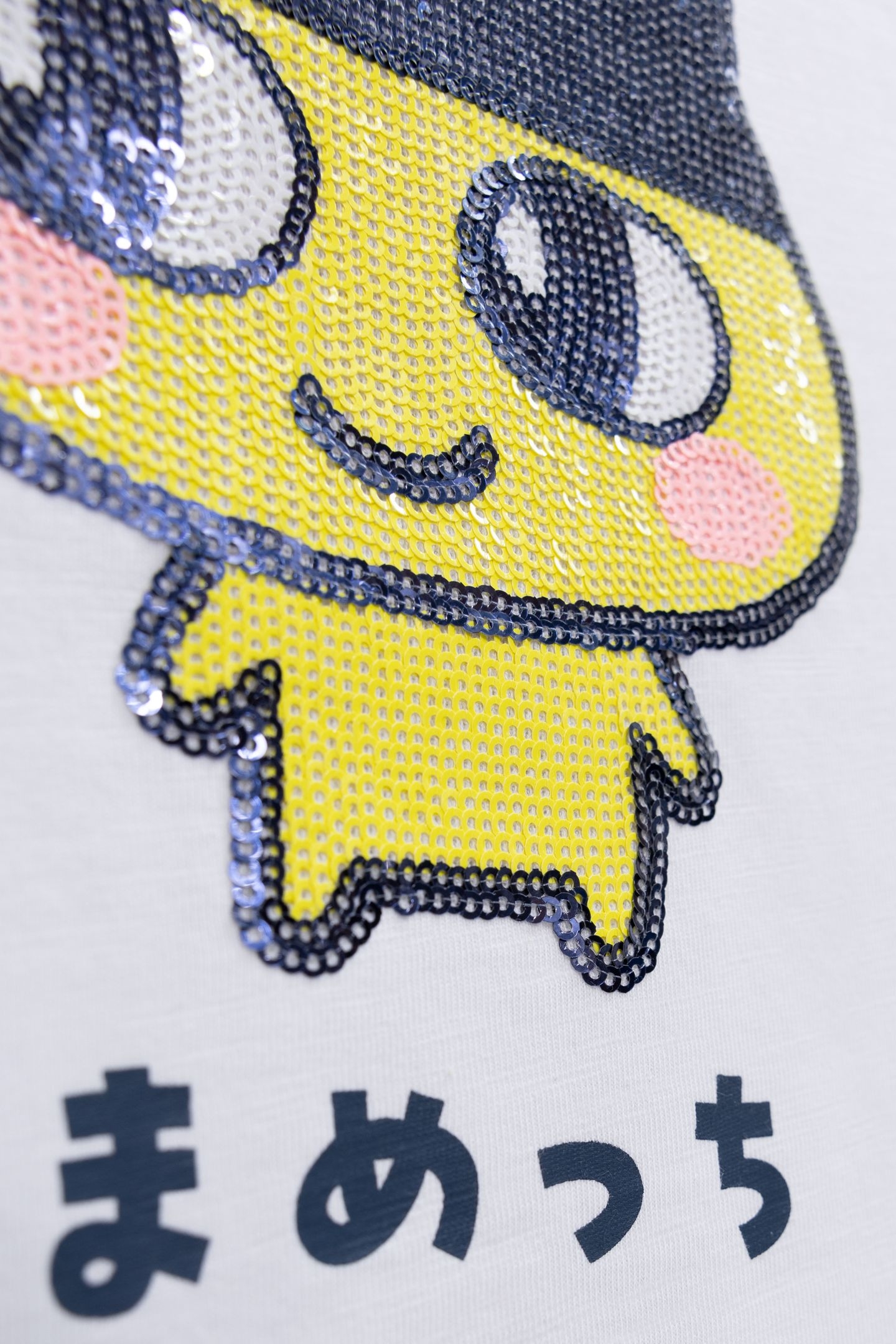 WHITE ORGANIC T-SHIRT WITH SEQUINS TAMAGOTCHI X IKKS 5
