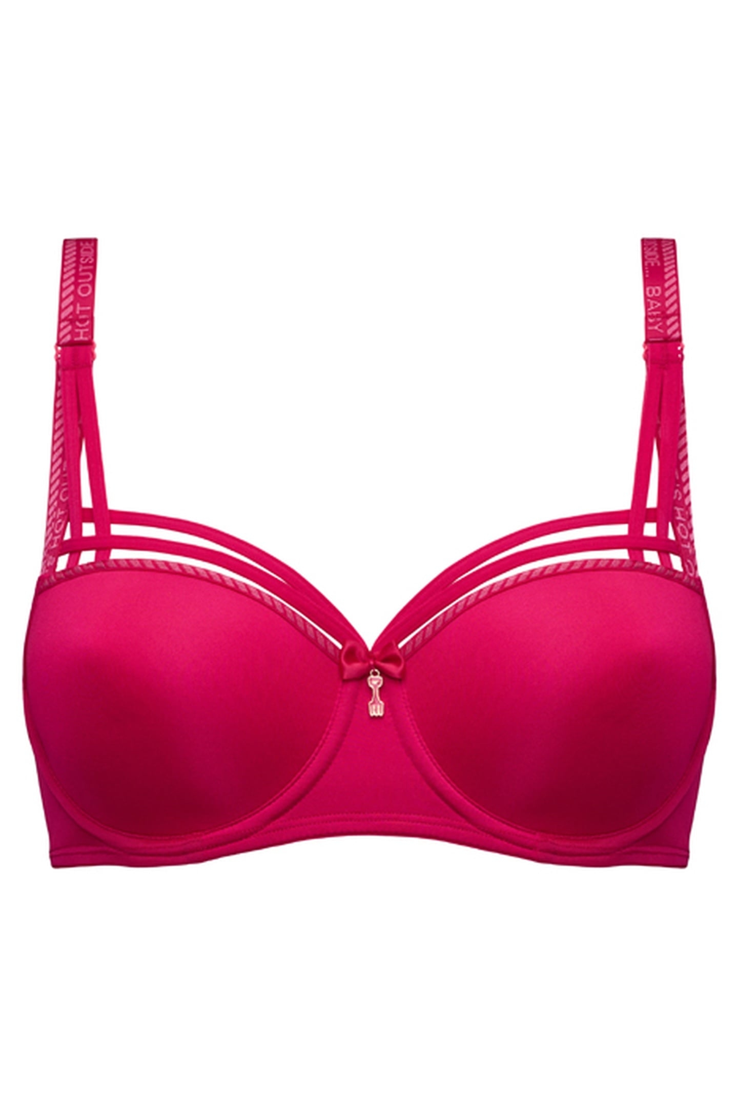 DAME DE PARIS AZALEA RED BALCONY BRA 4