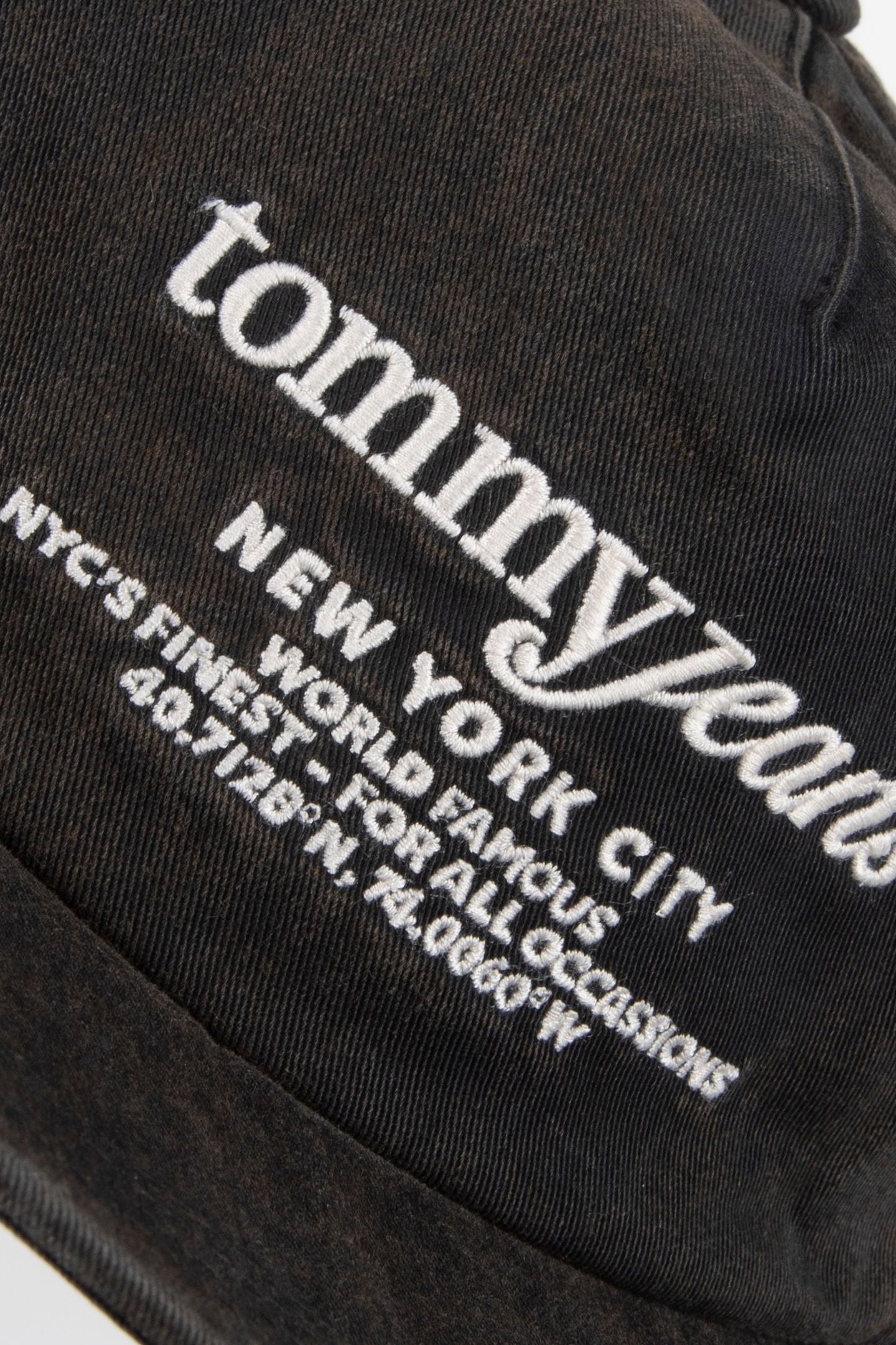 WASHED SKATER CAP BLACK 4