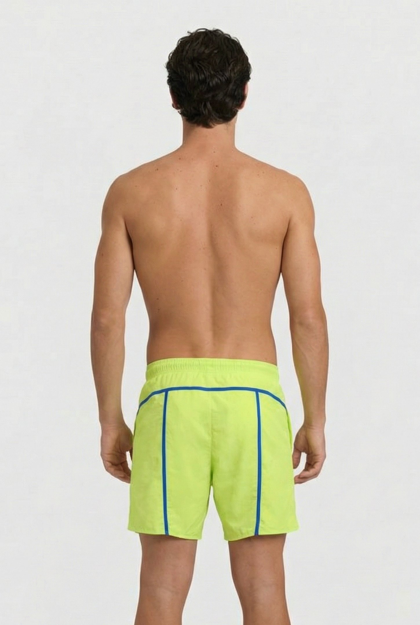 MEN'S ARENA PRO_FILE BEACH BOXER SOFT GREEN-NEON BLUE 2