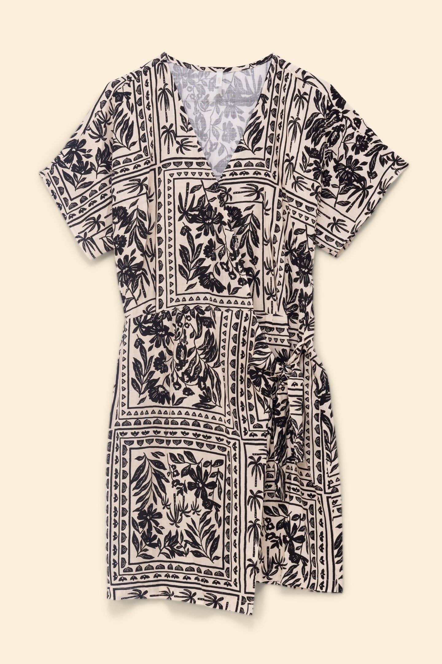 ECRU BANDANA PRINT DRESS ECRU 7