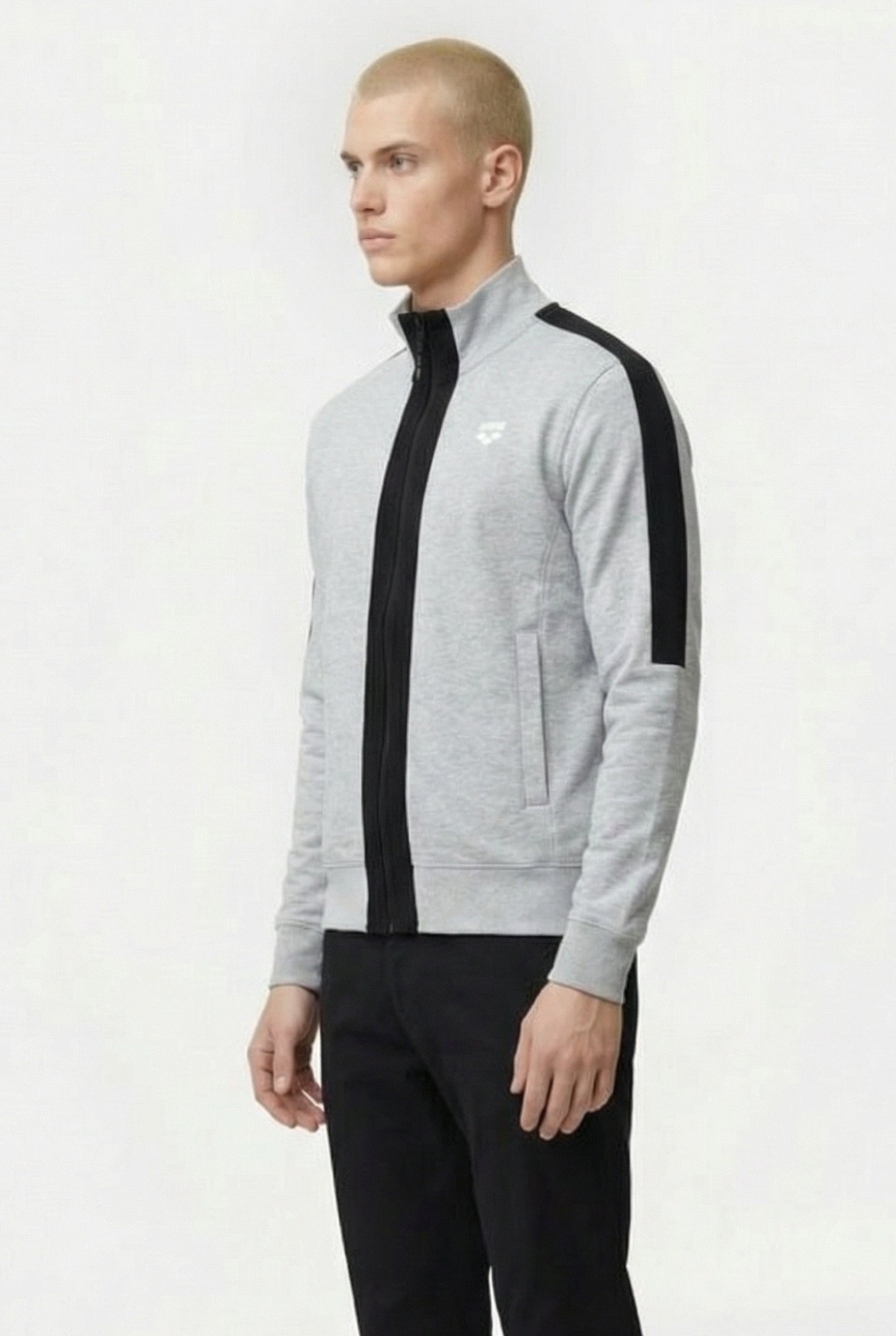 MAN TRACKTOP LIGHT GREY MELANGE 3