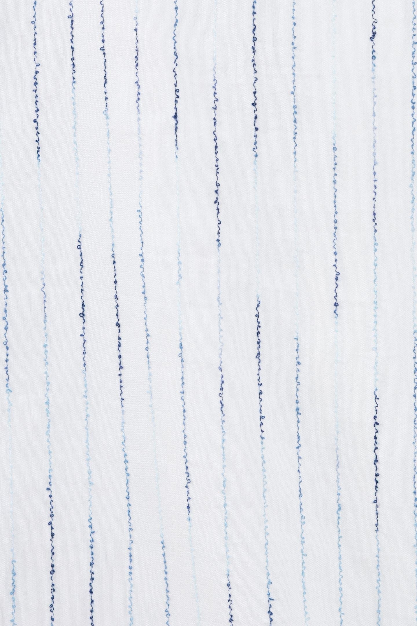 WHITE REGULAR SHIRT WITH EMBROIDERED STORM STRIPES 7