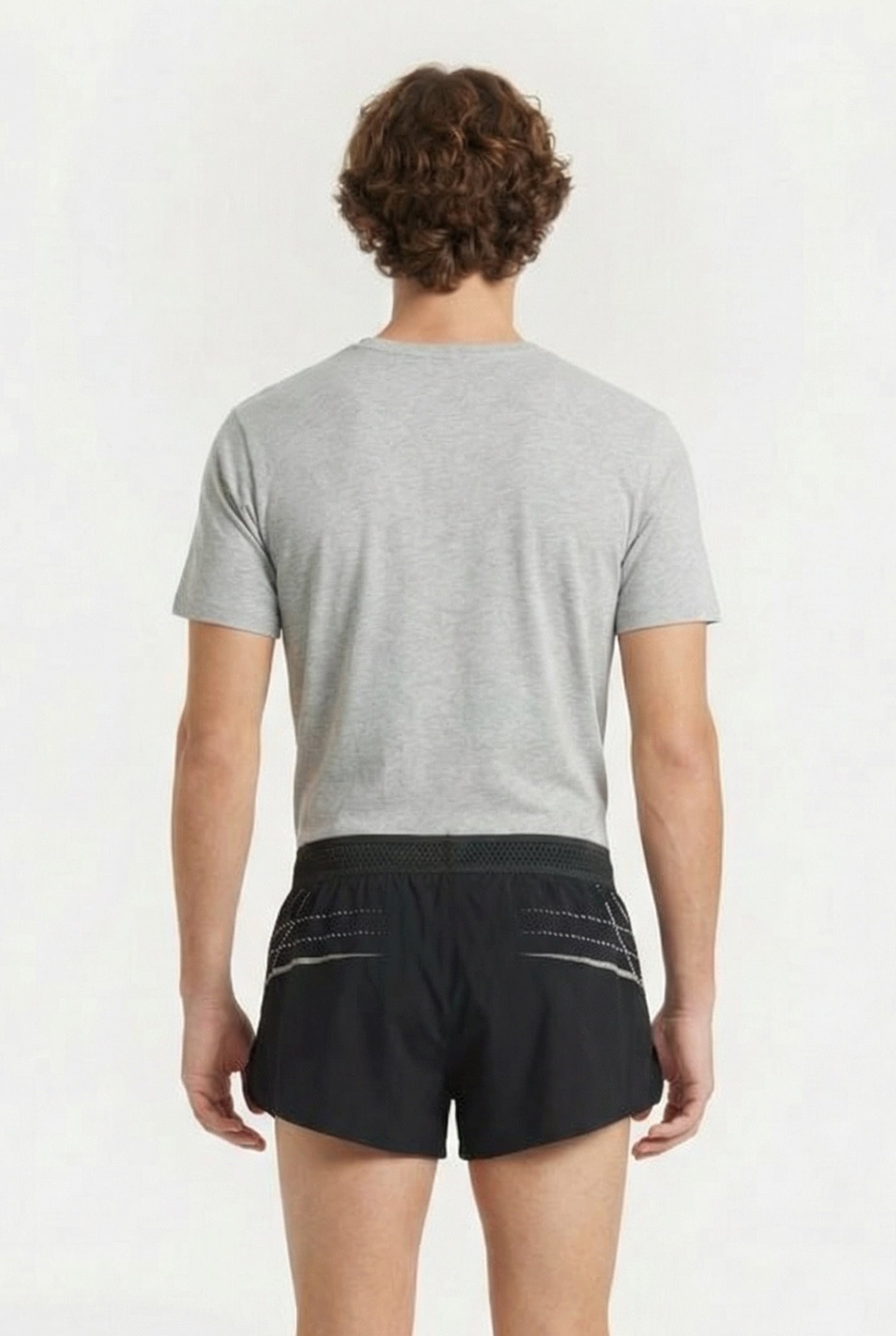 M A-ONE SIDE SPLIT SHORT BLACK UR 2