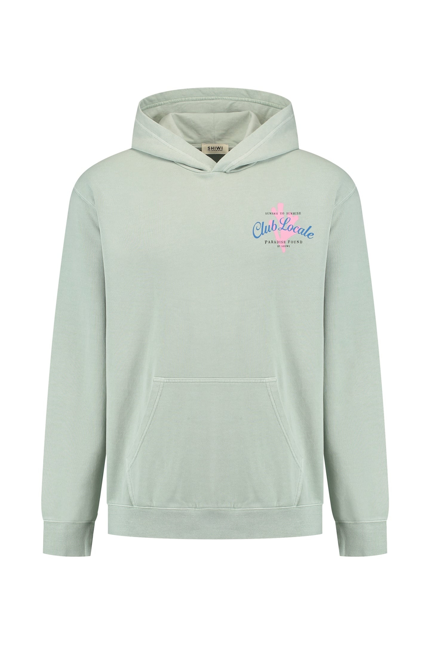 ZAC RELAXED FIT HOOD SWEAT PARADISE GREEN SEAFOAM 5