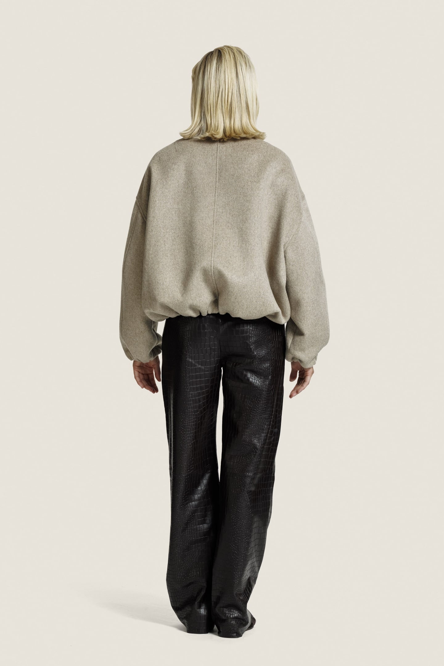 PEARL WOOL JACKET D. BEIGE MELANGE 3