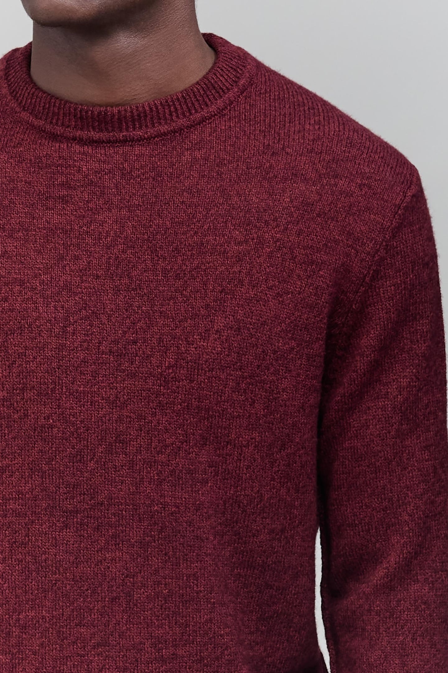 DARK RED KNIT SWEATER 5