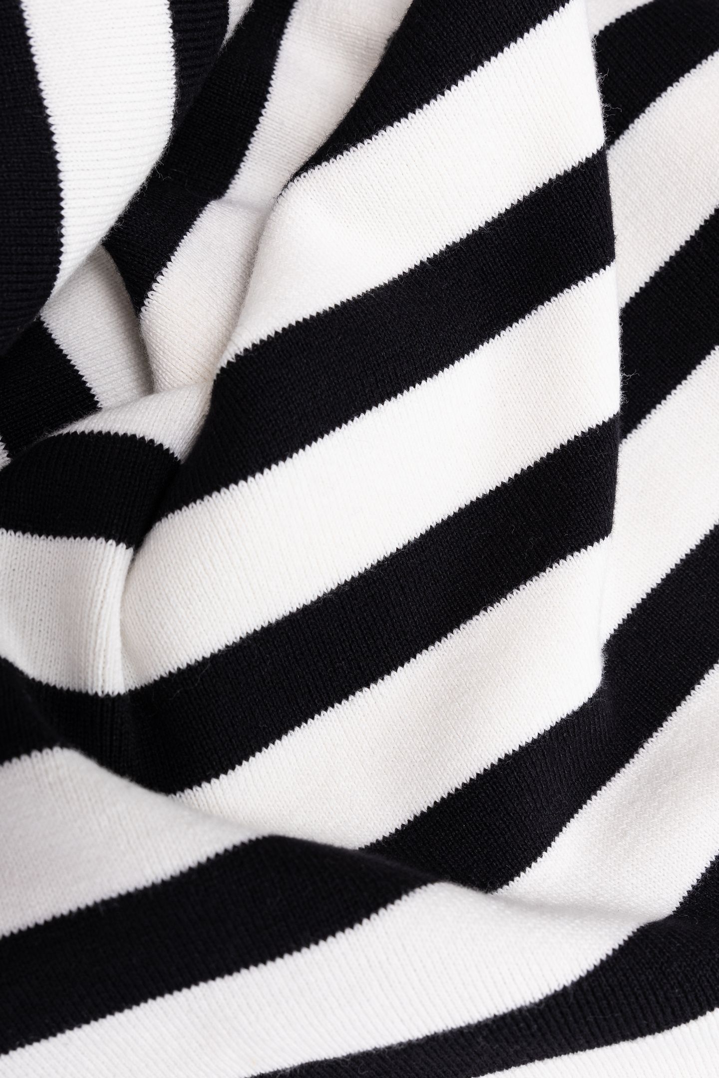 BLACK AND ECRU STRIPED KNIT SAILOR DRESS 7