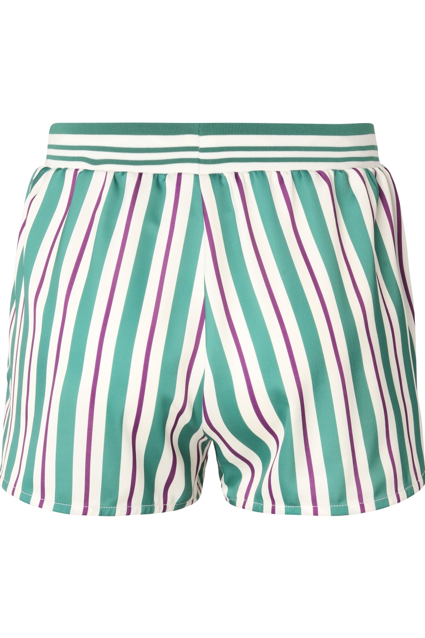 LASSANCE STRIPED SATIN SHORTS ANTIQUE WHITE/TWO COLOR STRIPE 5
