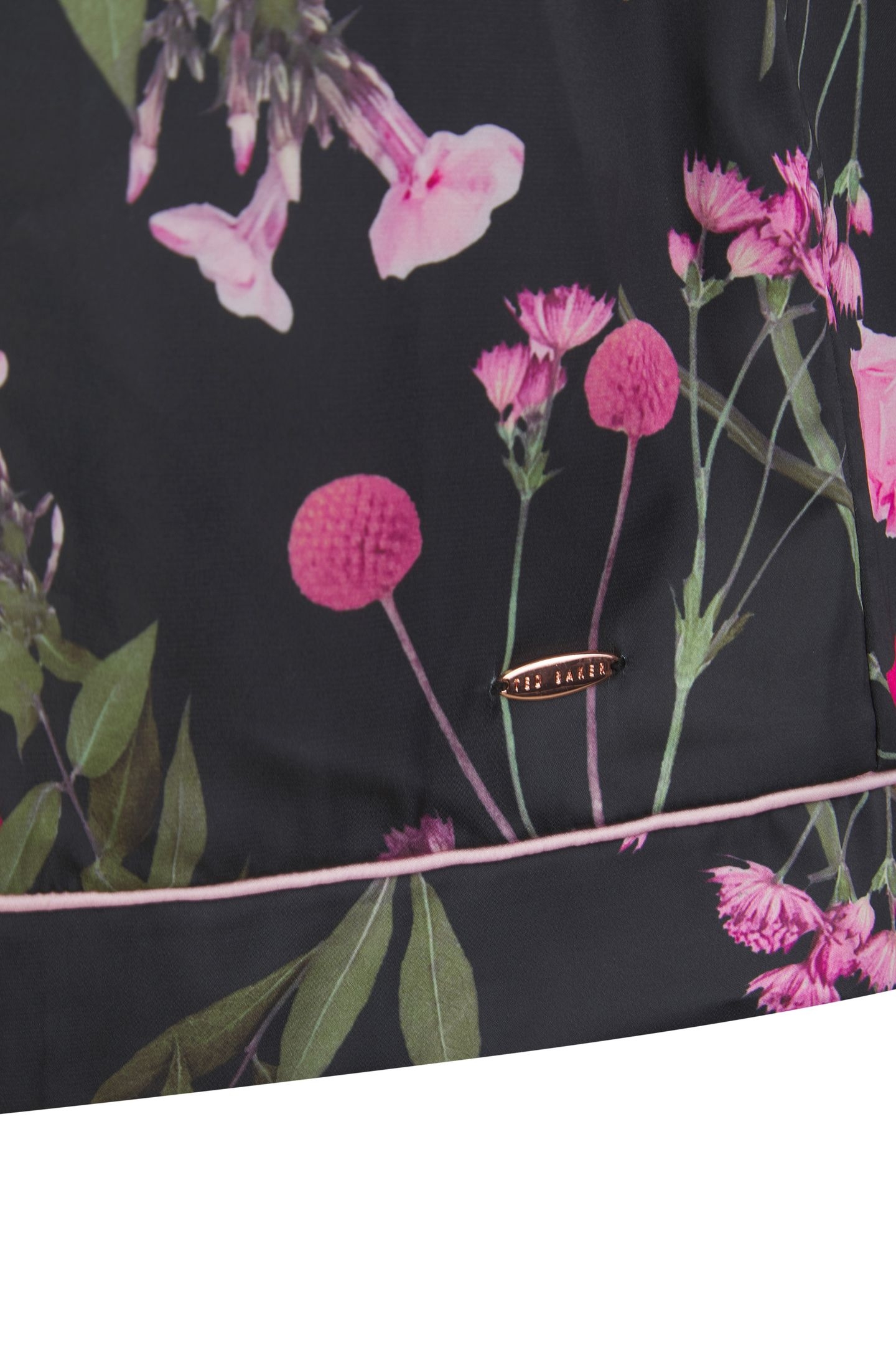 PENNY SHORT SATIN PJ BLACK DIGITAL PRINT 5