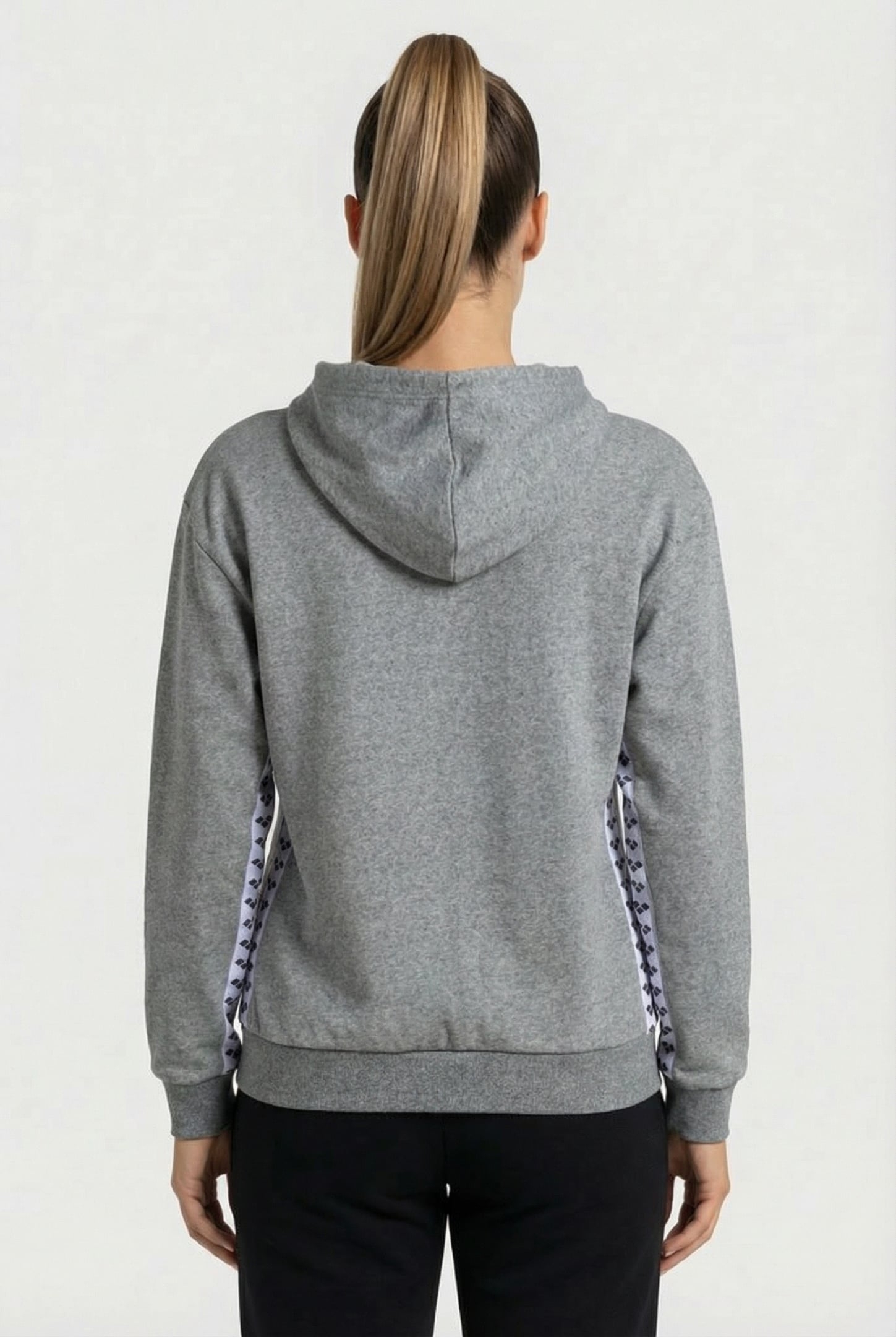 UNISEX HOODIE TEAM DARK GREY MELANGE WHITE BL 3