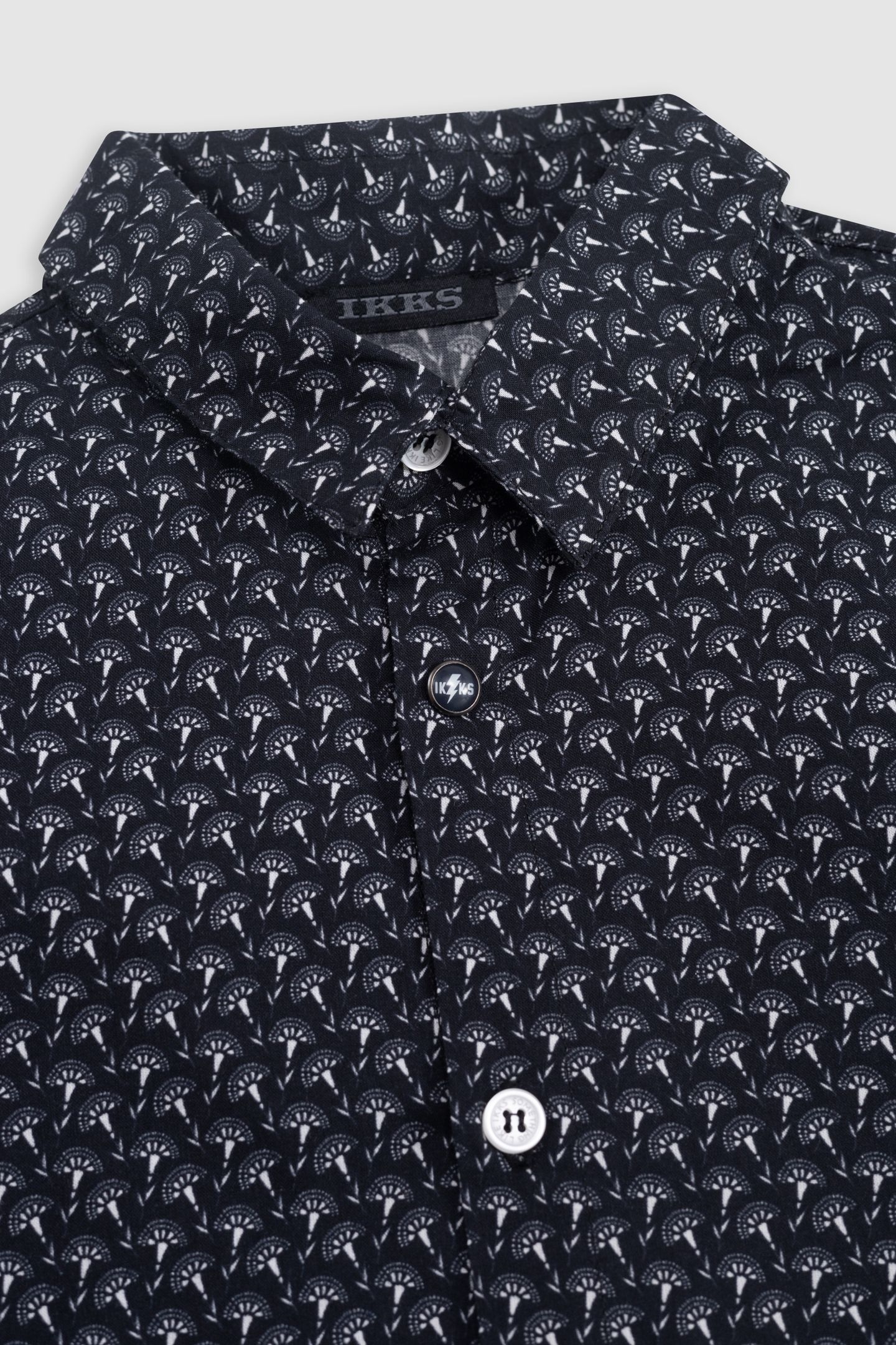 BLACK FLOWERY LIBERTY FABRIC SHIRT 4