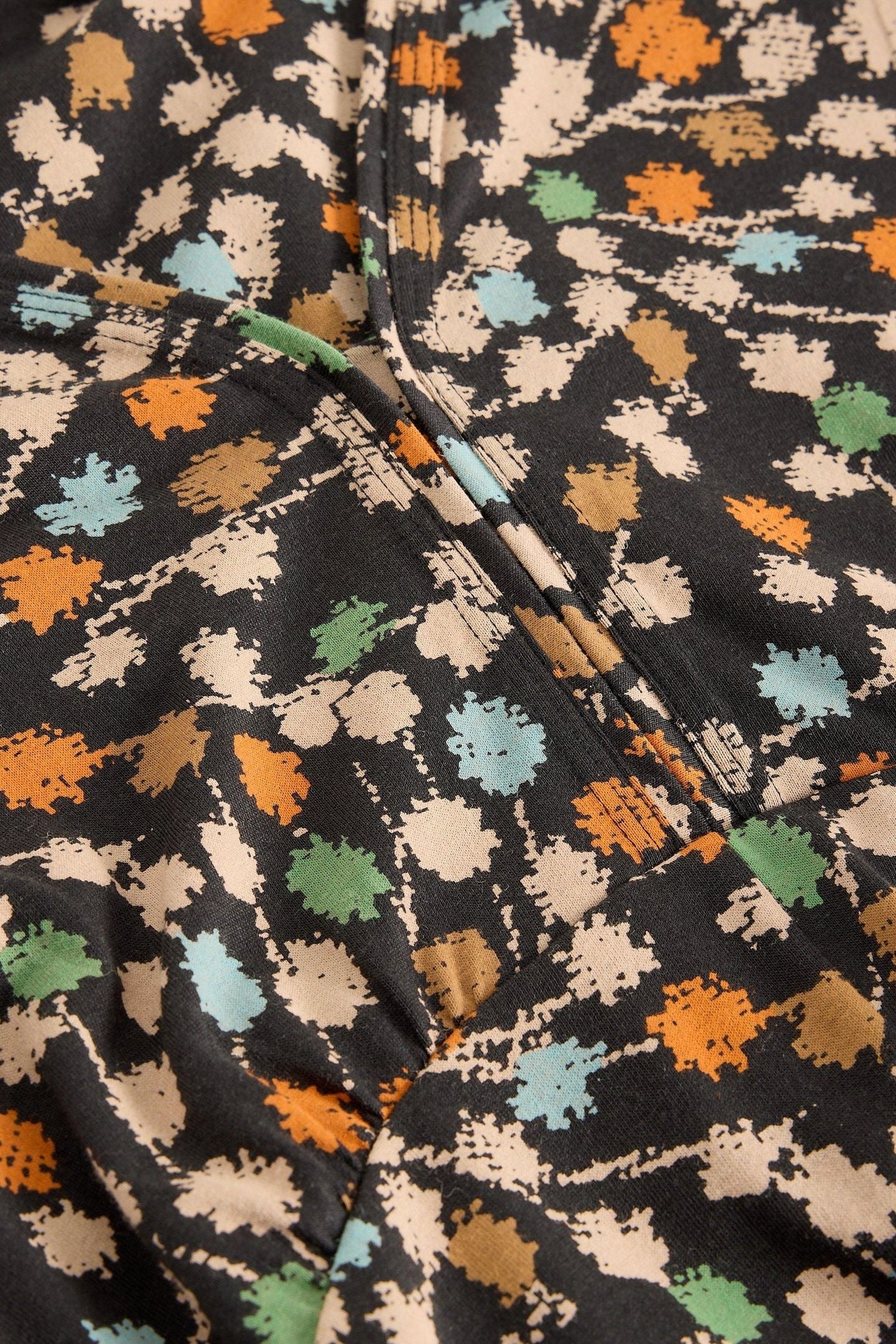 MEGAN JERSEY DRESS BLACK MULTI 4