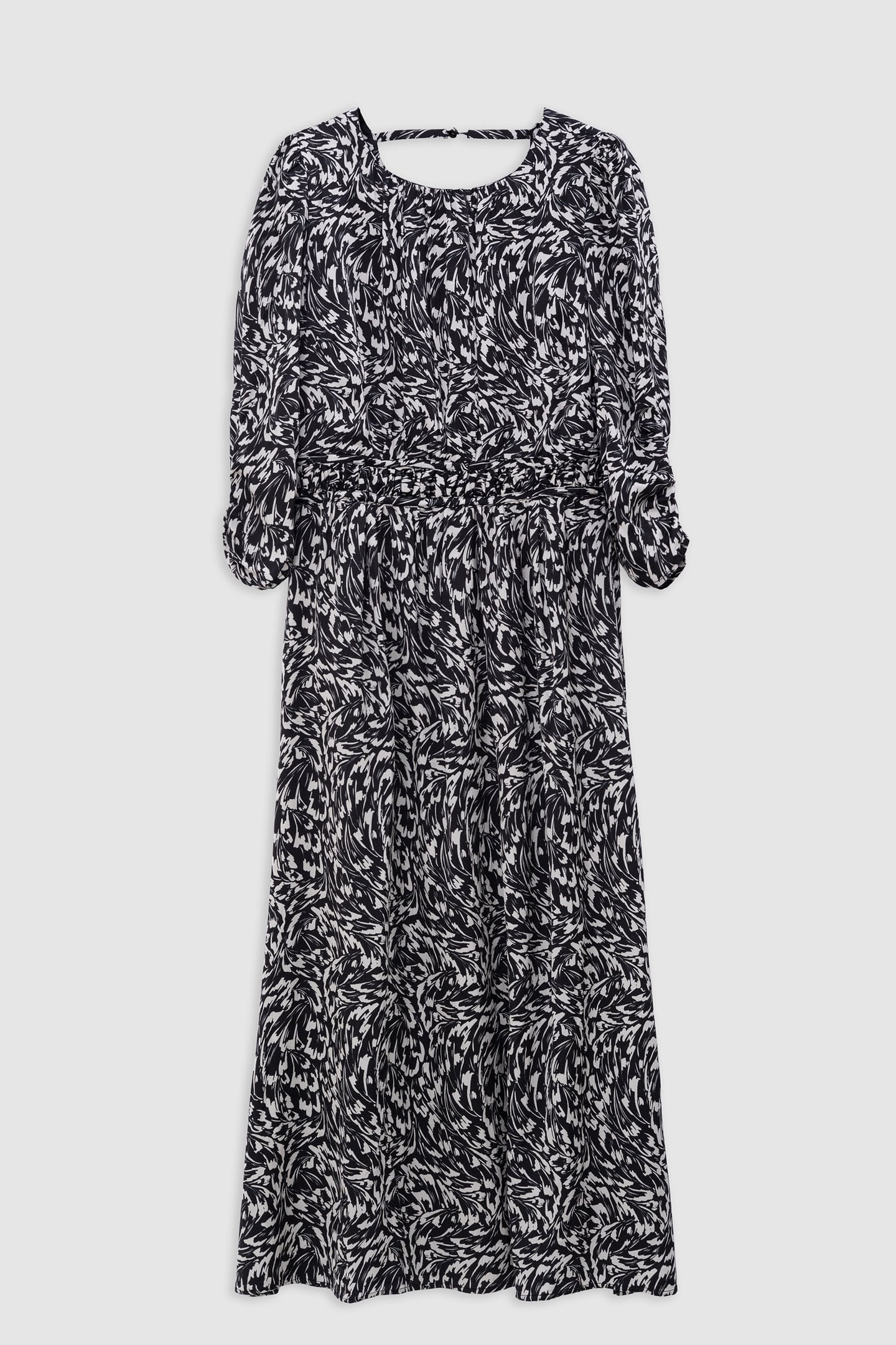 BLACK DRESS LENZING™ ECOVERO™ MINIMAL FLOWER 4