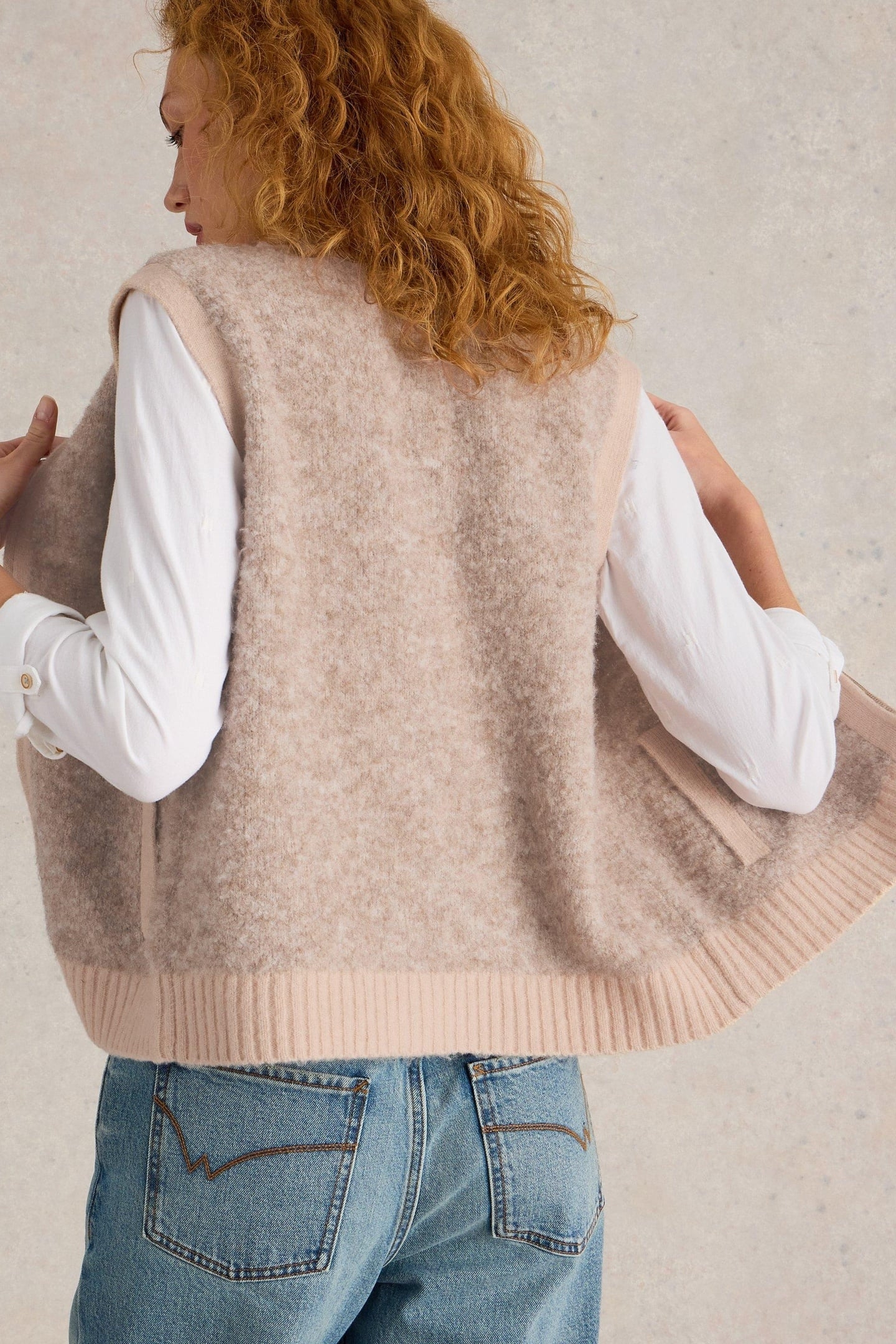 BOUCLE GILET LIGHT NATURAL 2